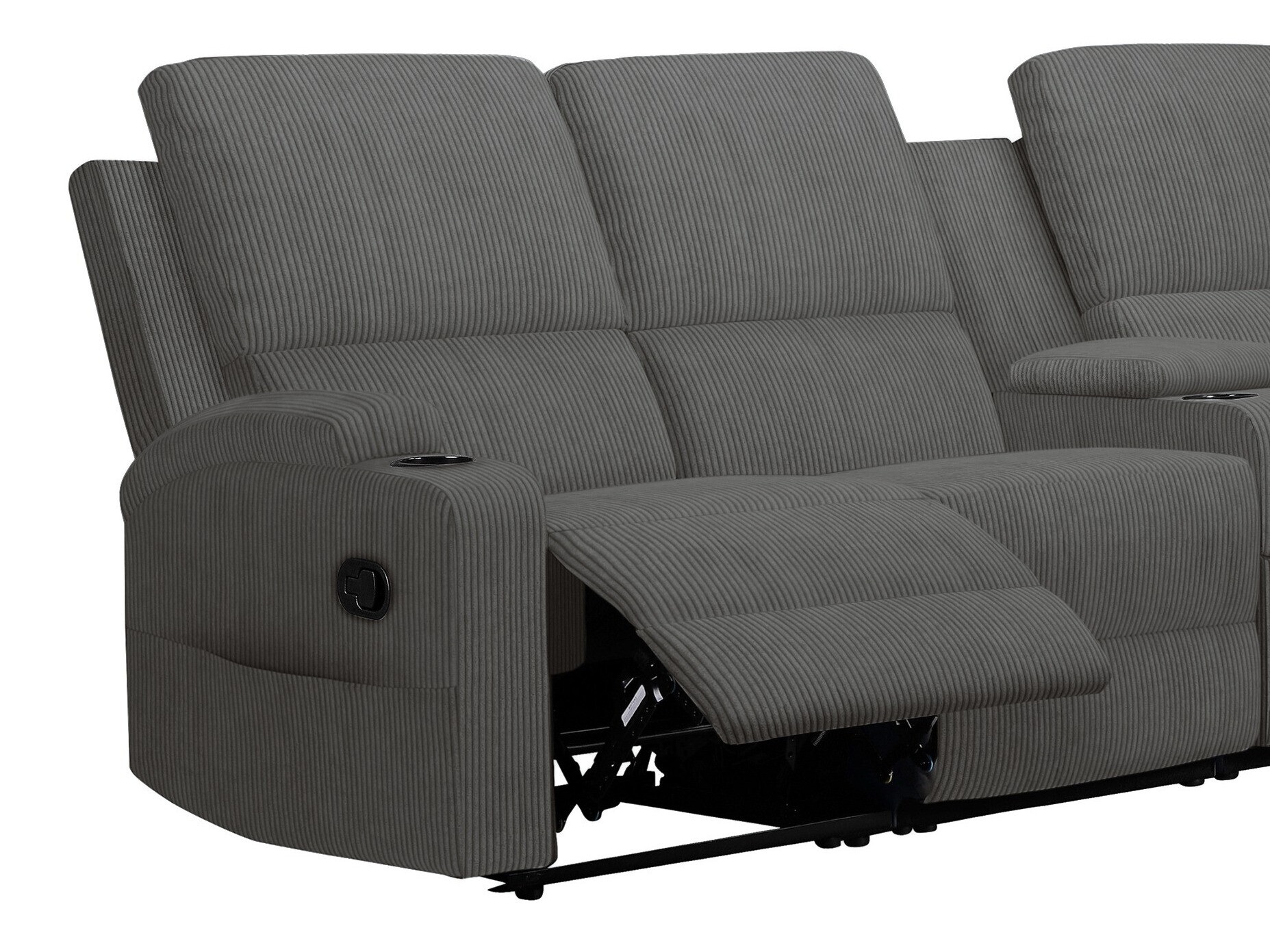 Colțar cu recliner Denton 1568 (Antracit)