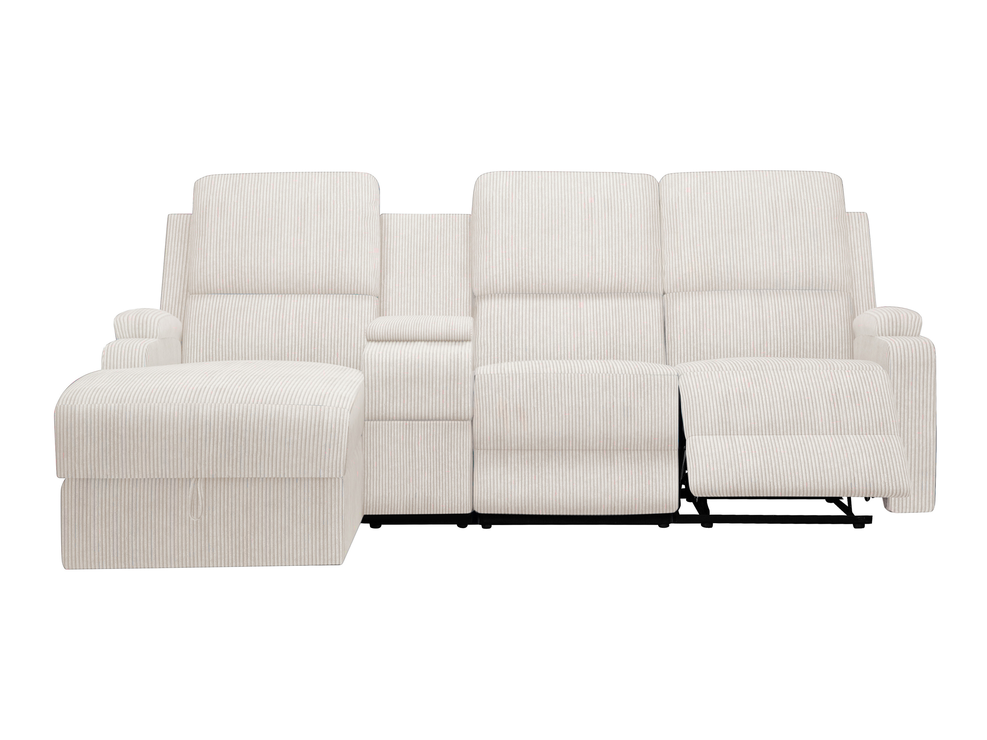 Colțar cu recliner Denton 1568 (Crem)