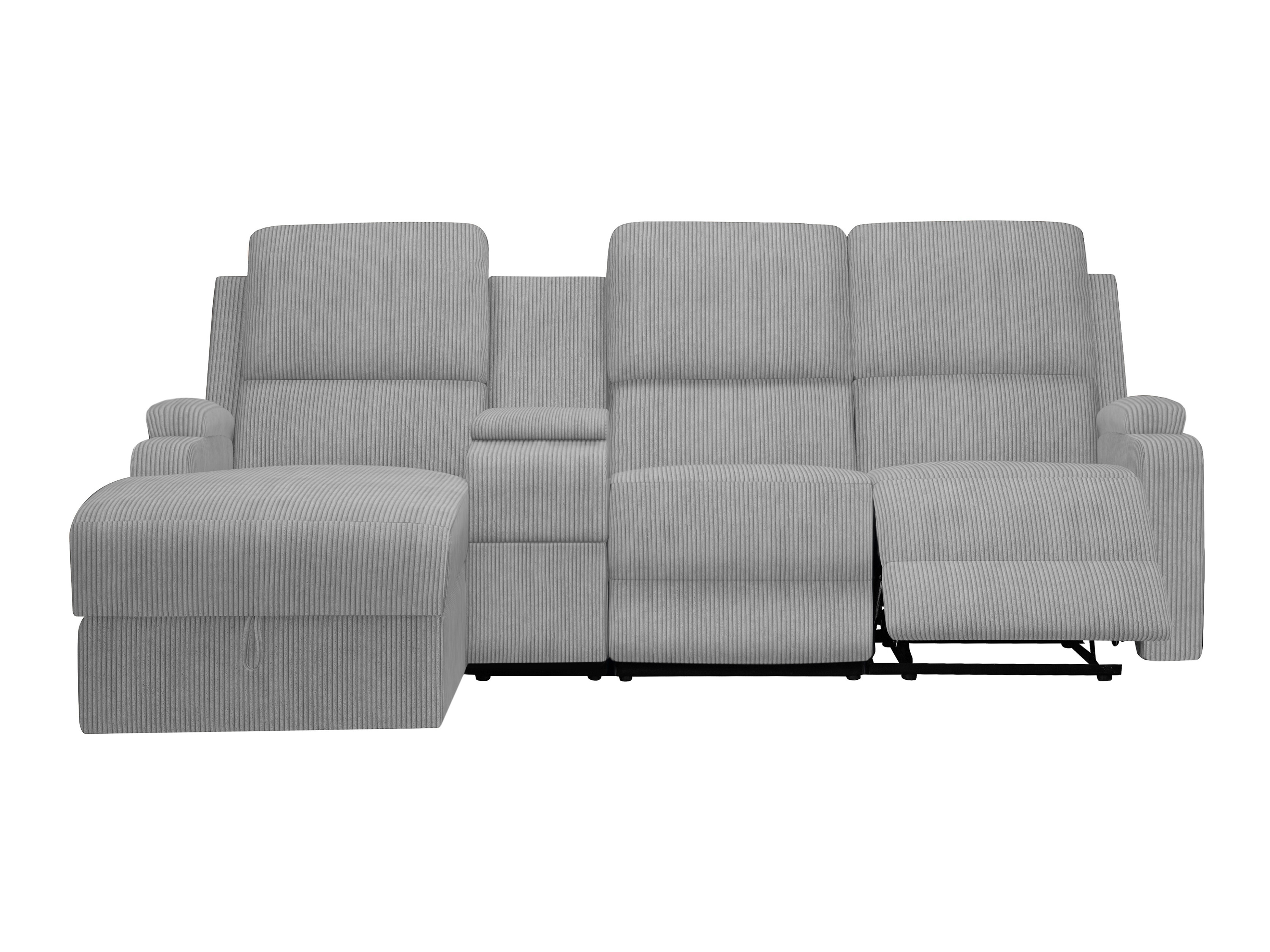 Colțar cu recliner Denton 1568 (Gri)