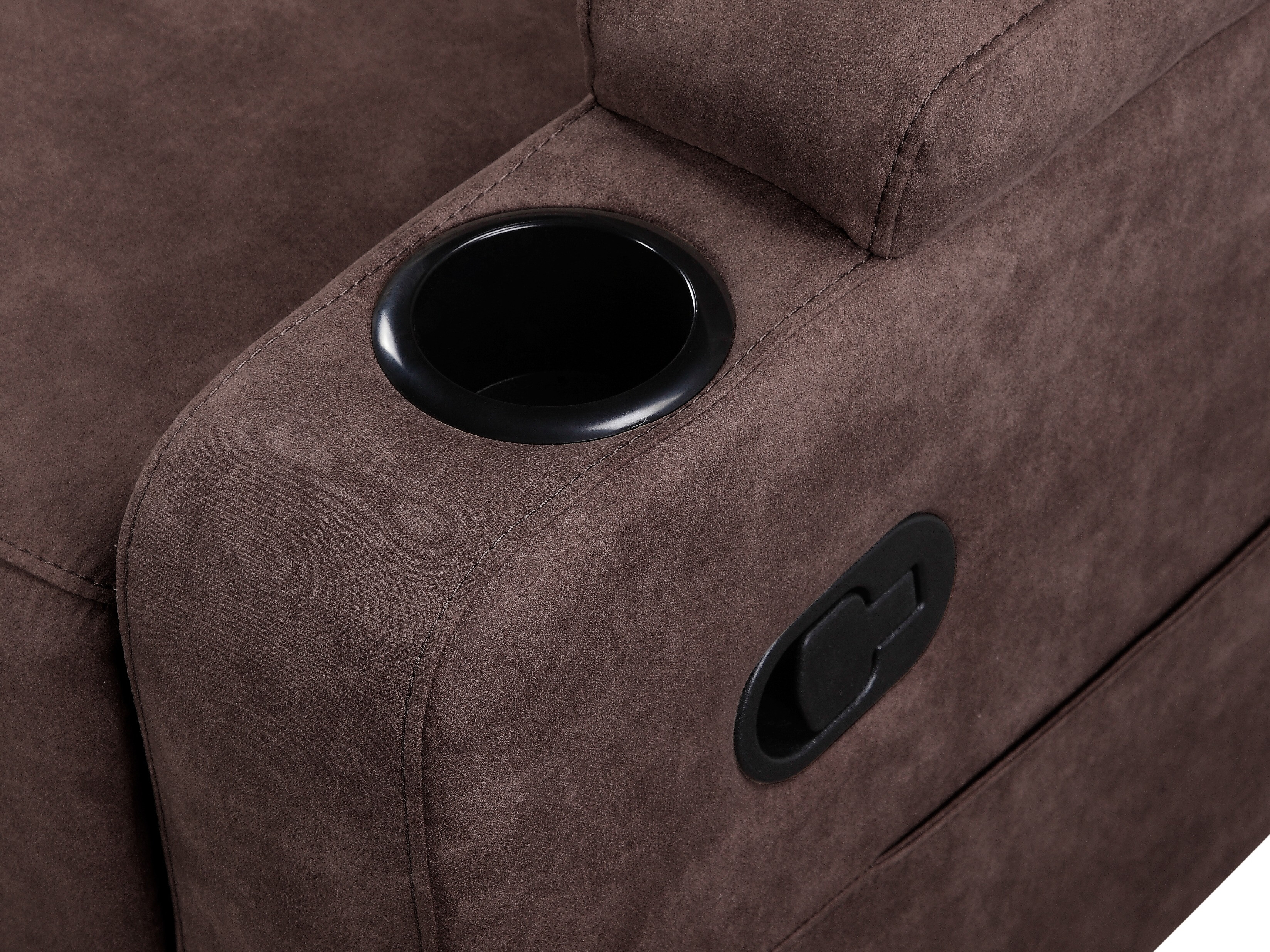 Colțar cu recliner Denton 1568 (Maro închis)