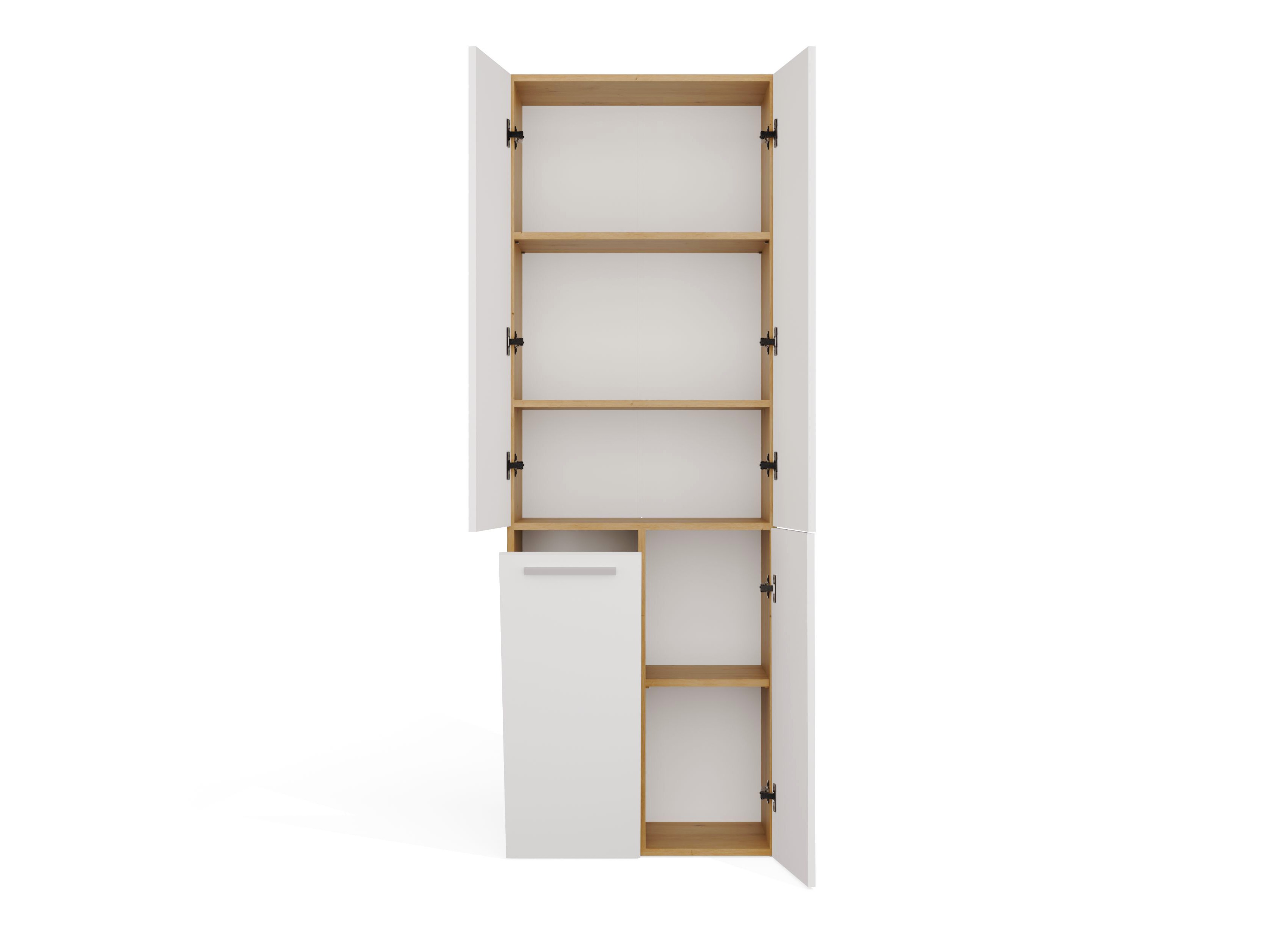Cabinet de baie neancorat Nolmaru 100 (Stejar artizan + Alb)