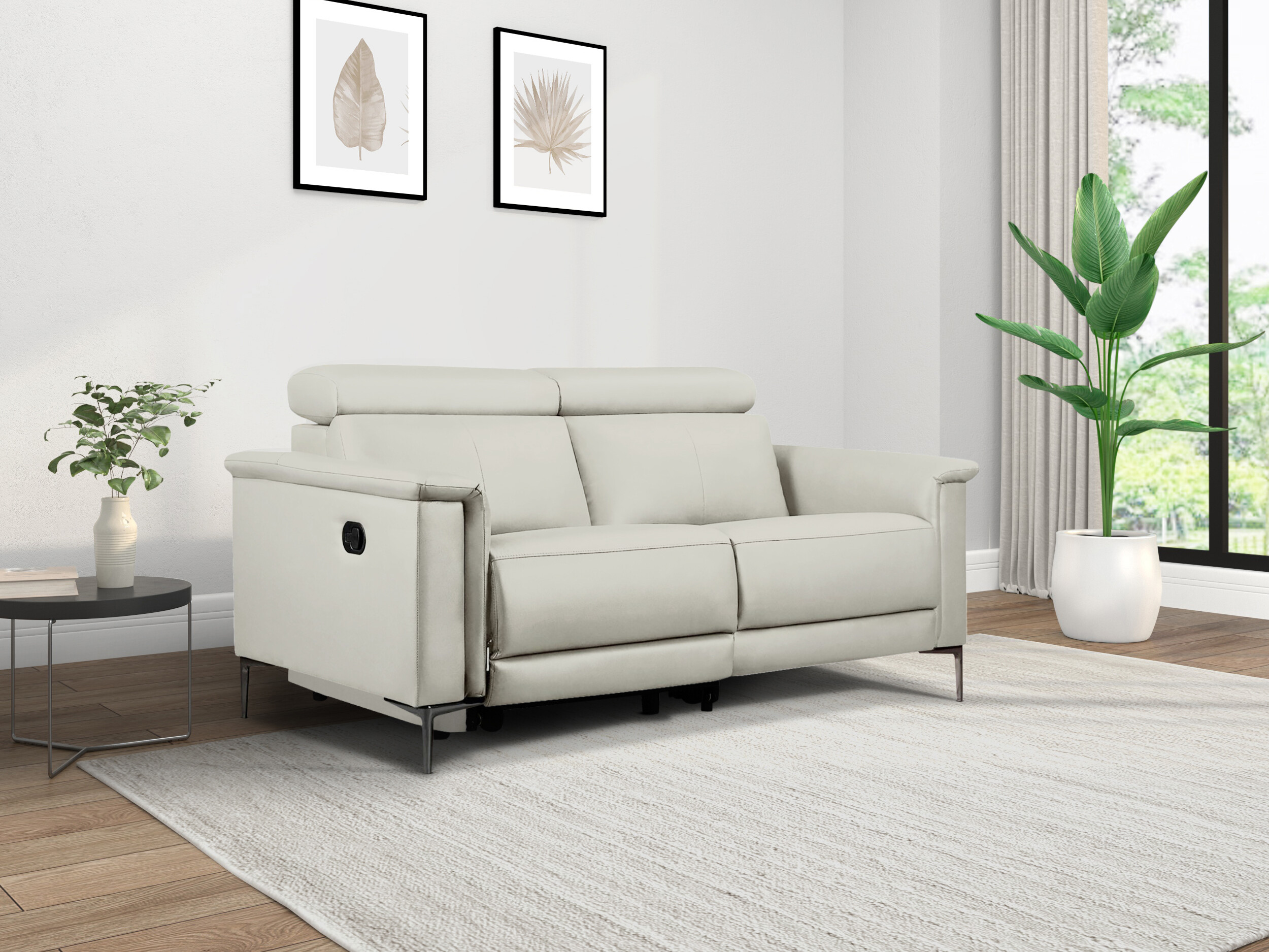 Canapea recliner Evamare 100 (Crem)
