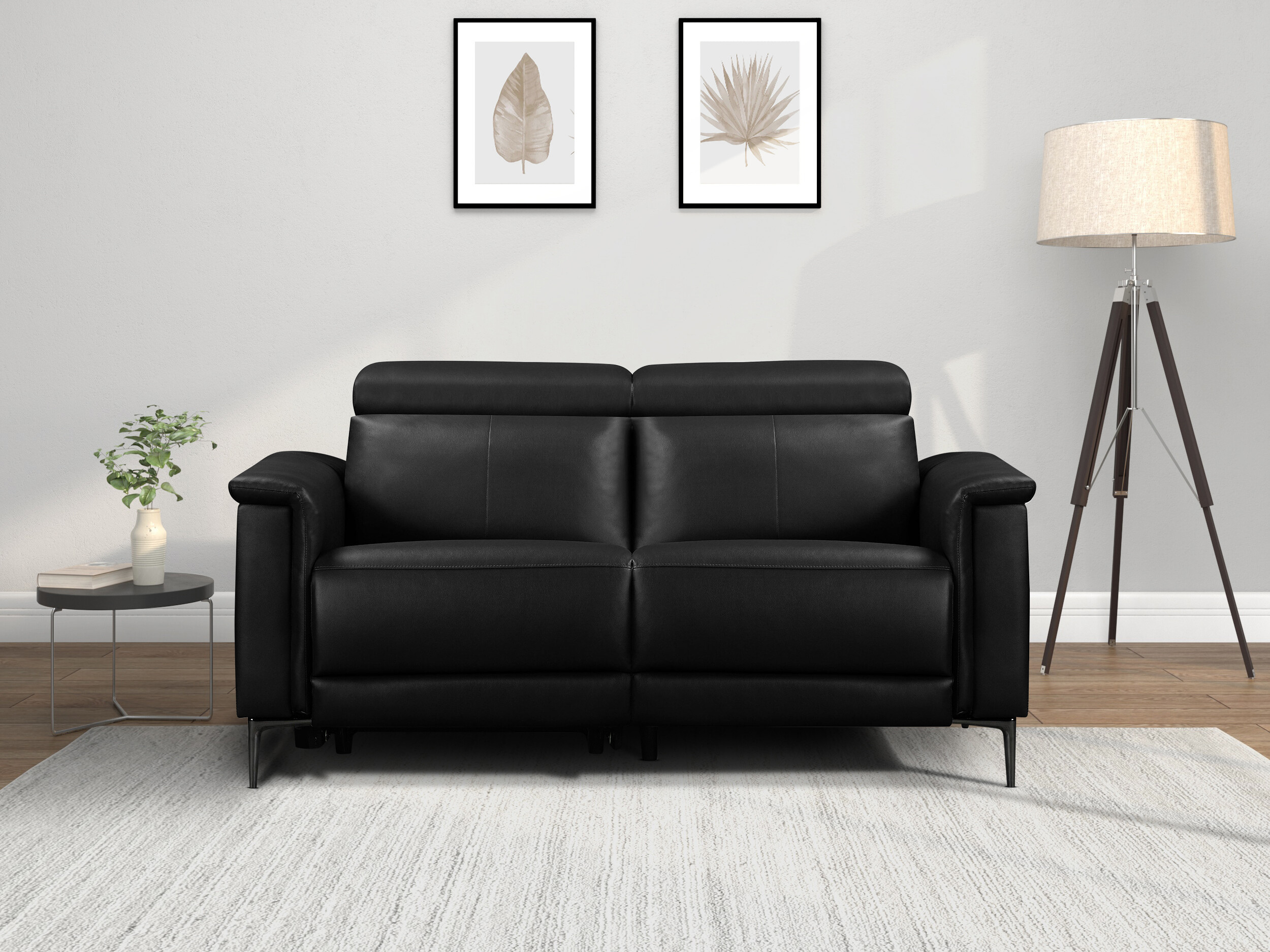 Canapea recliner Evamare 100 (Negru)