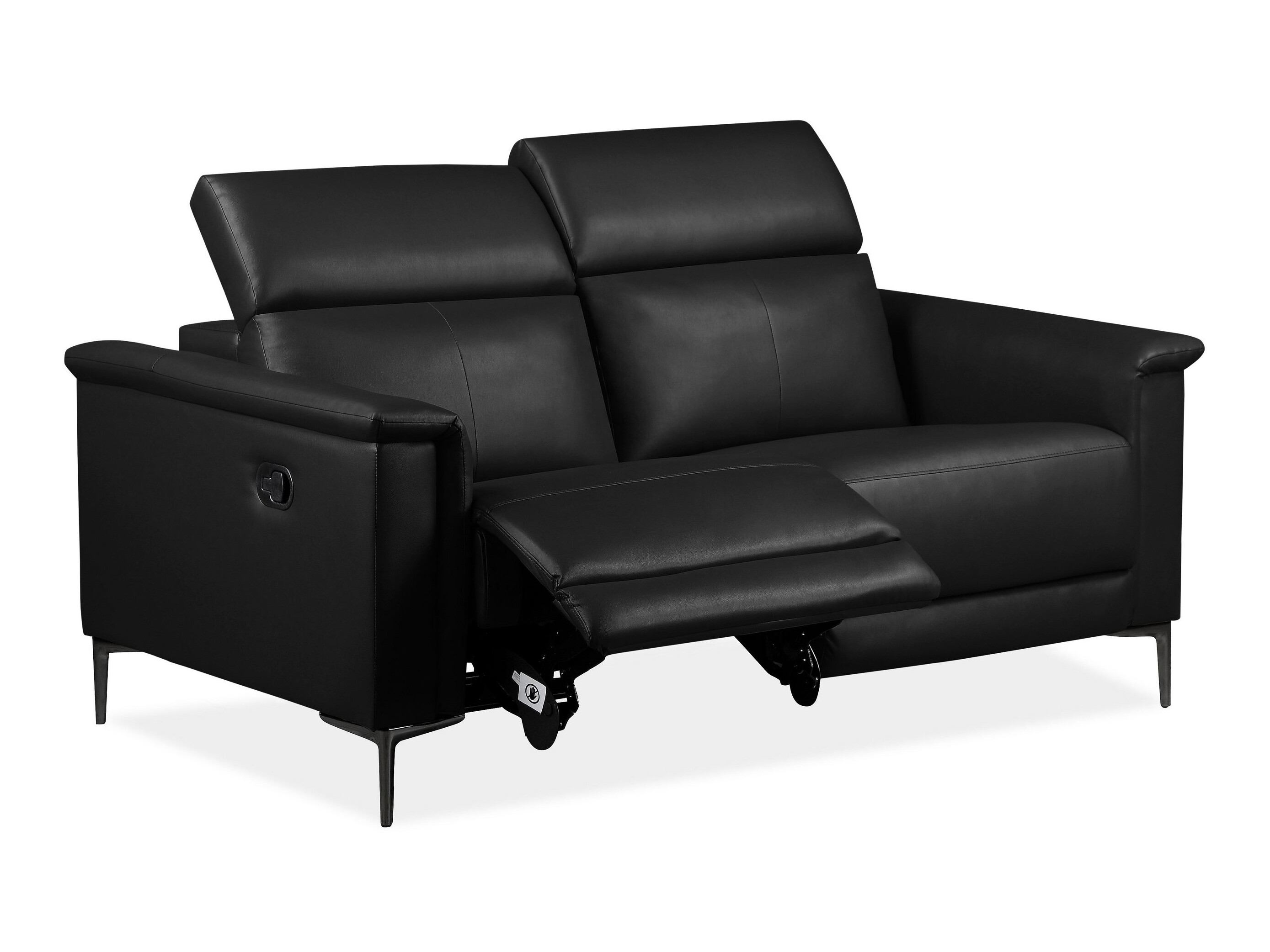 Canapea recliner Evamare 100 (Negru)