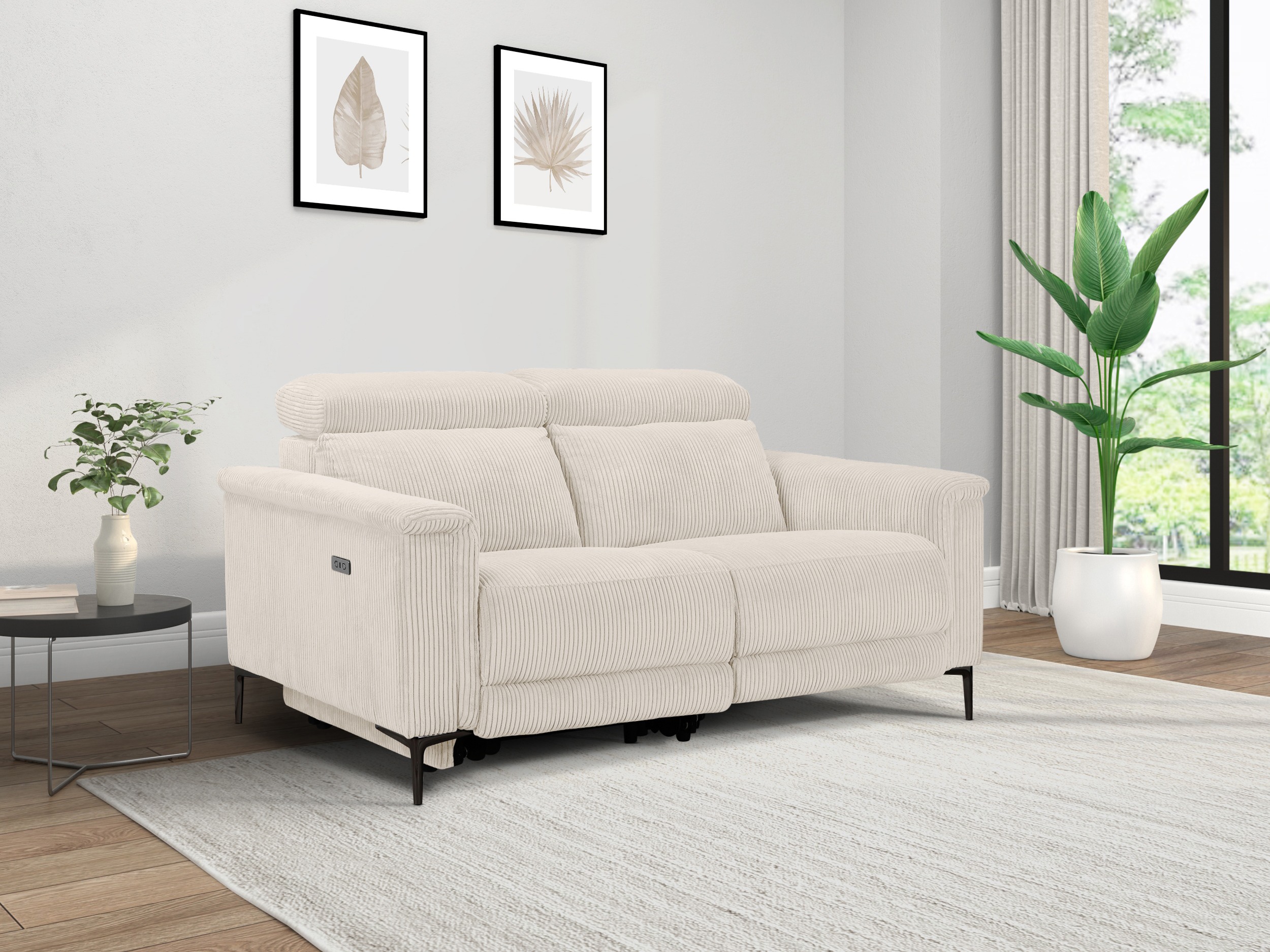 Canapea recliner Evamare 107 (Crem)