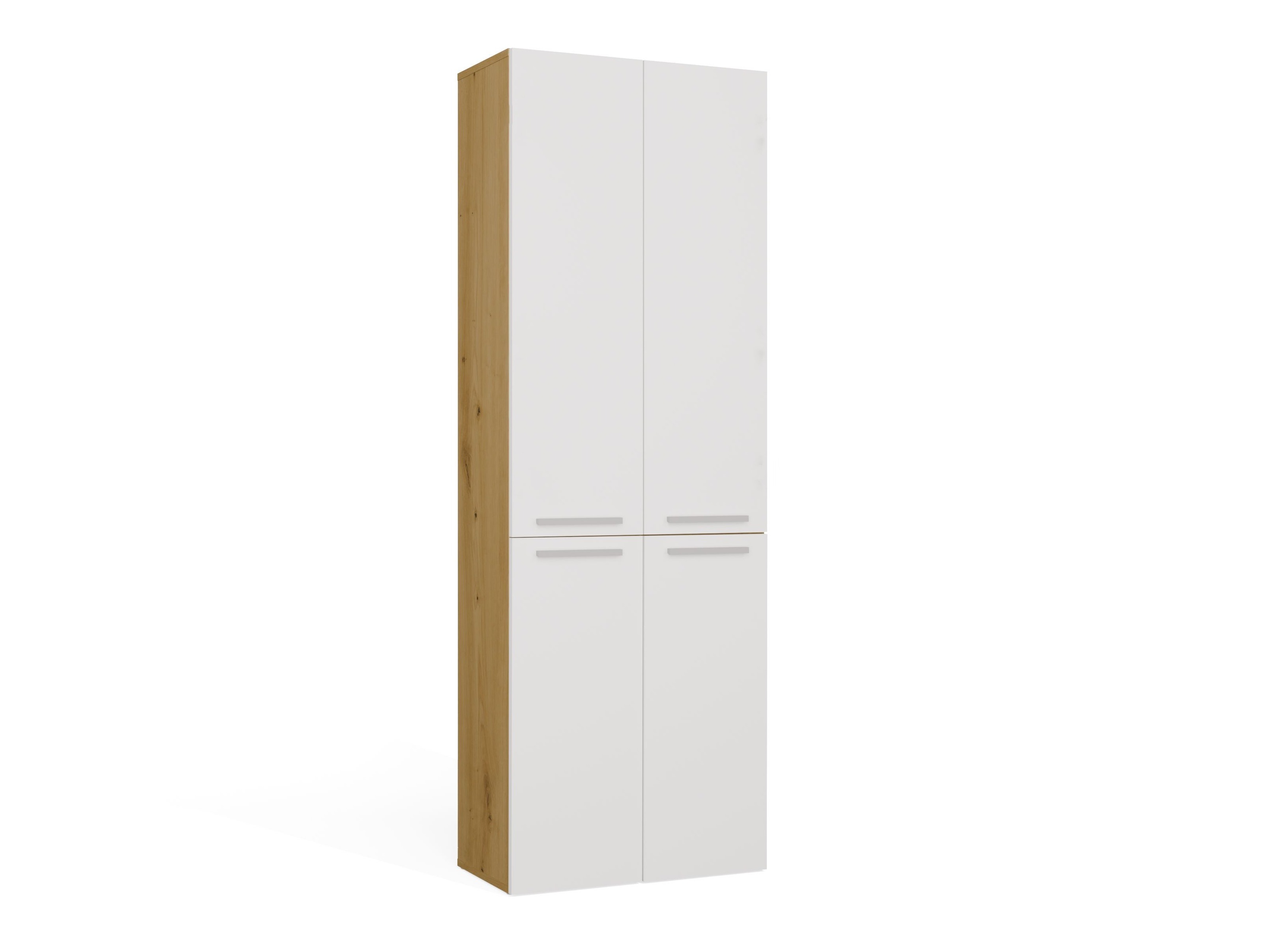Cabinet de baie neancorat Nolmaru 102 (Stejar artizan + Alb)