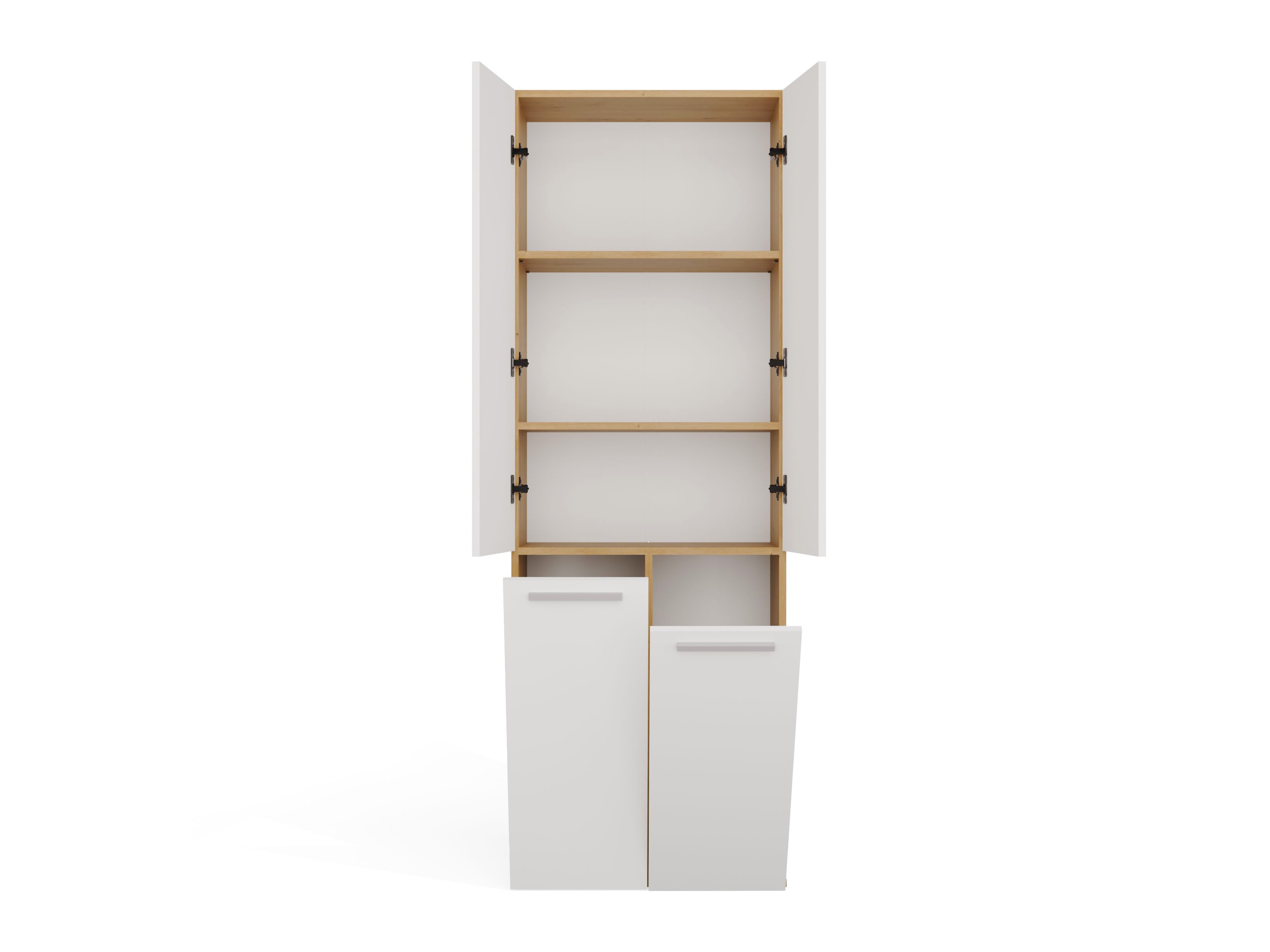 Cabinet de baie neancorat Nolmaru 102 (Stejar artizan + Alb)