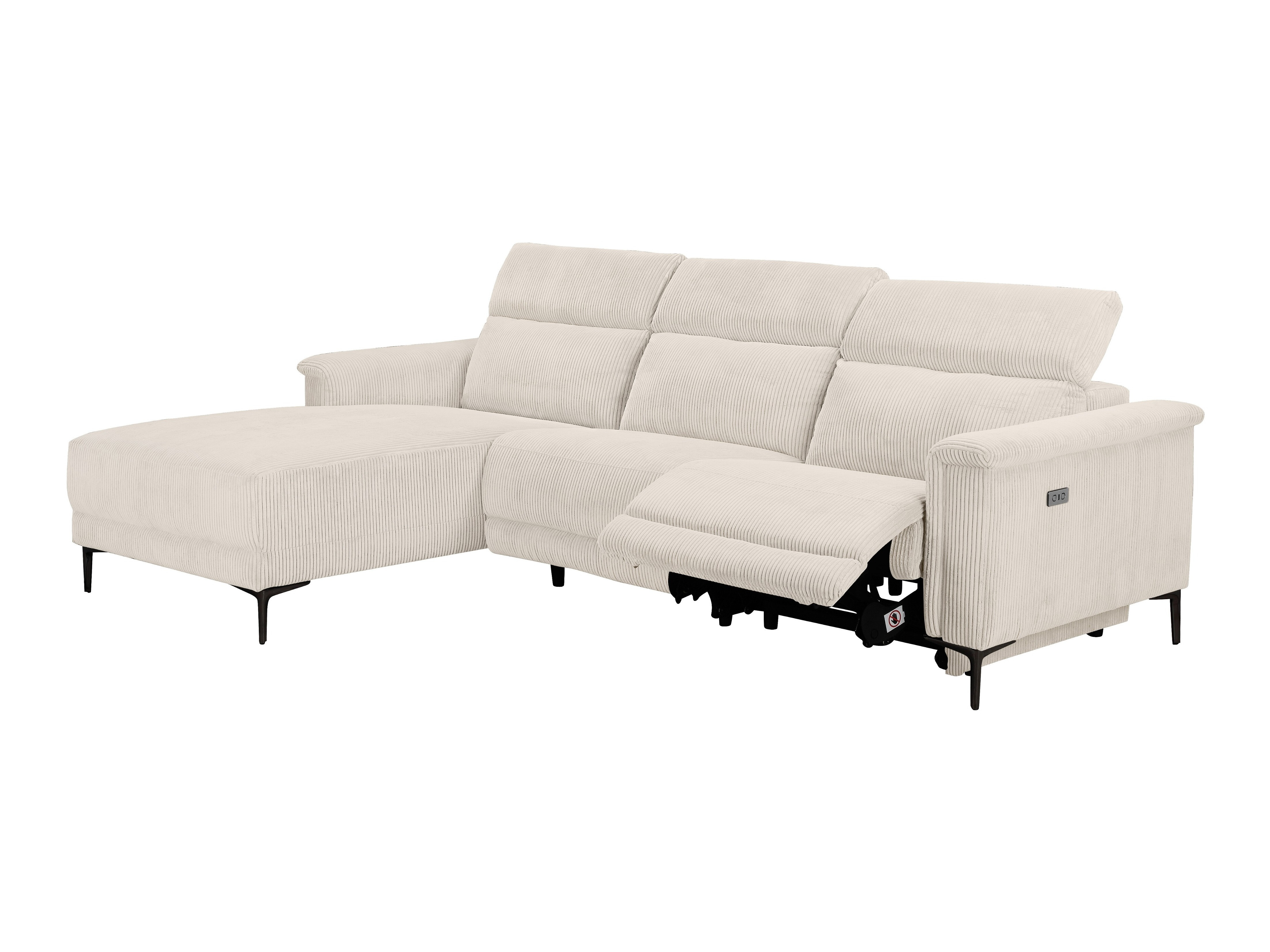 Colțar cu recliner Evamare 105 (Crem)