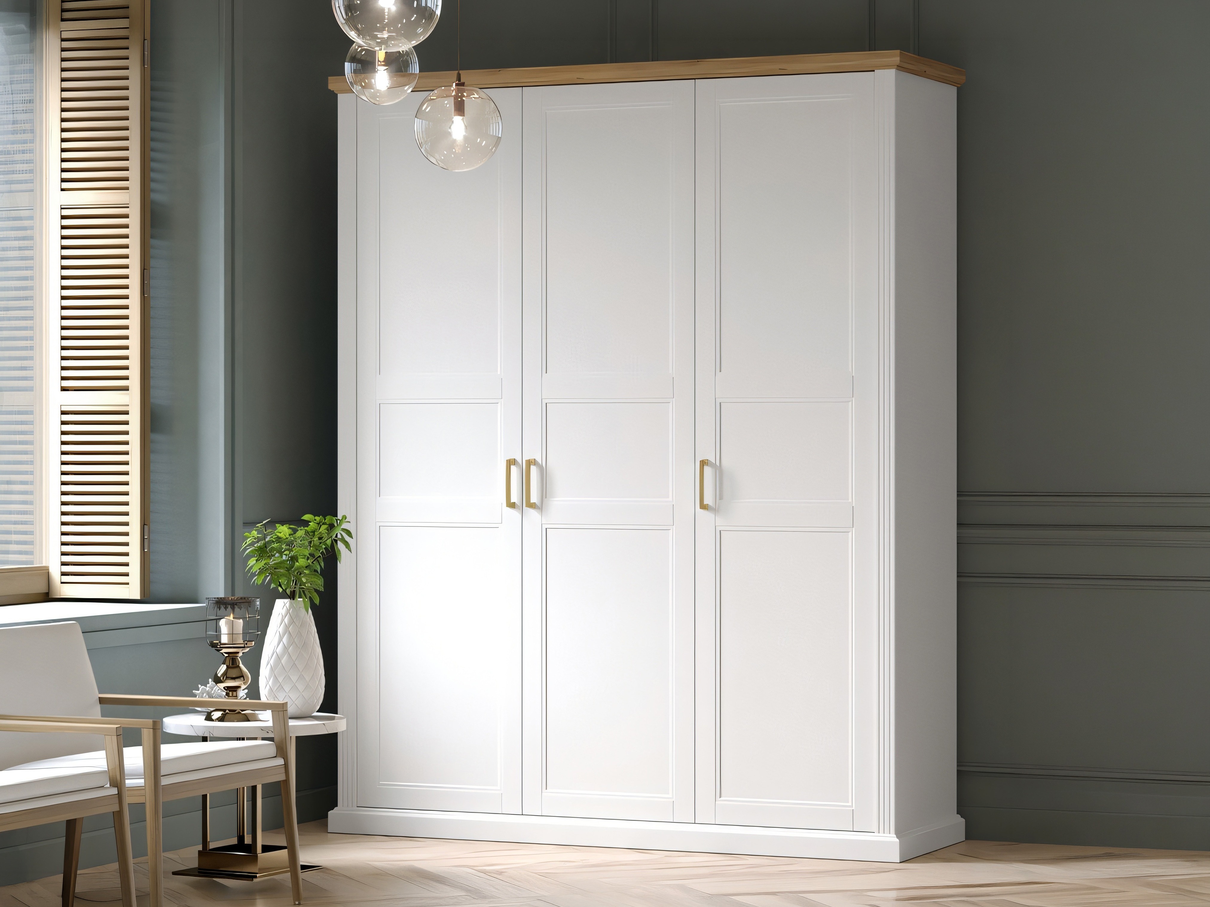 Dulap Solevu 108 (Alb + Nuc deschis)