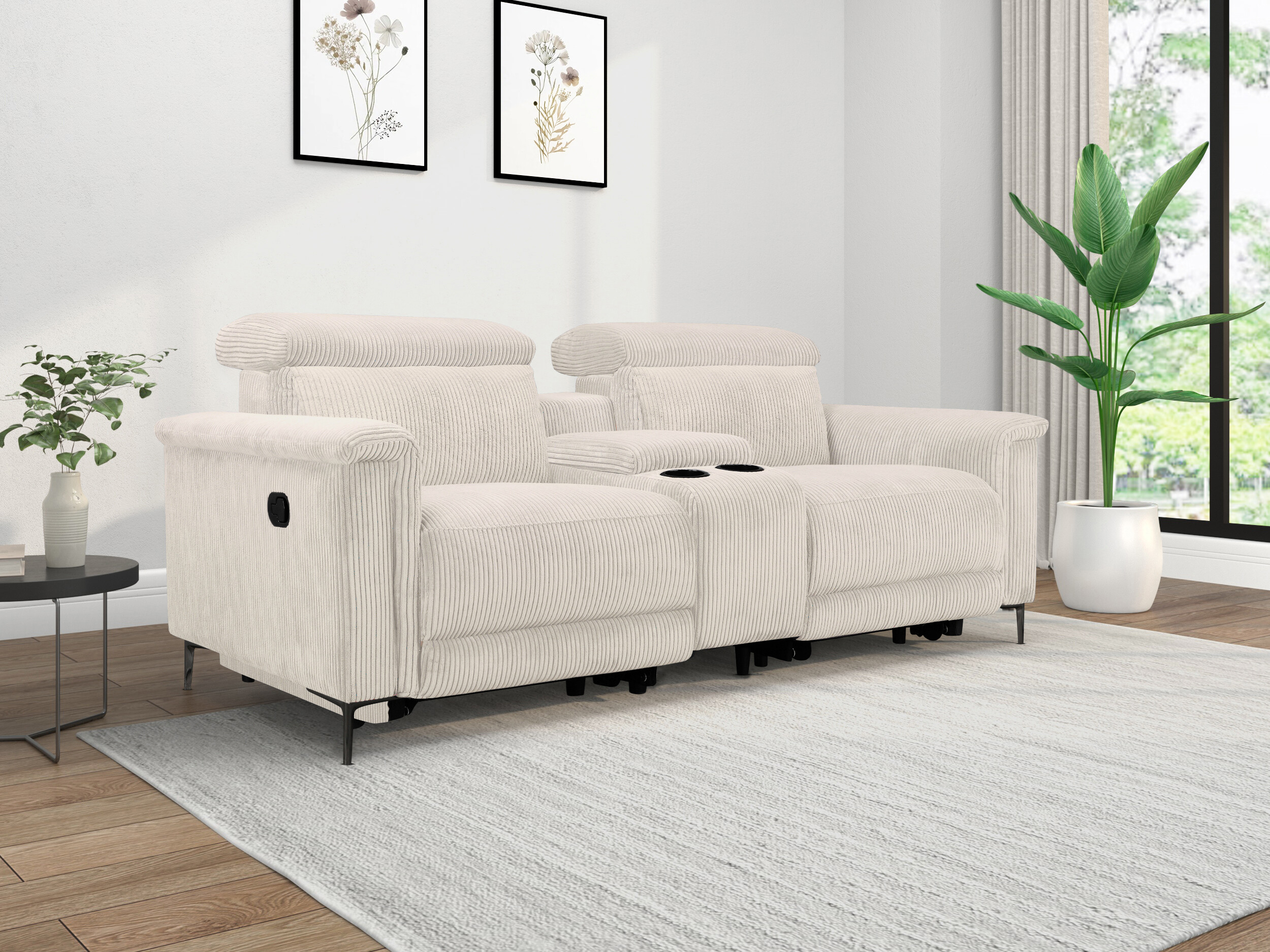 Canapea recliner Evamare 101 (Crem)