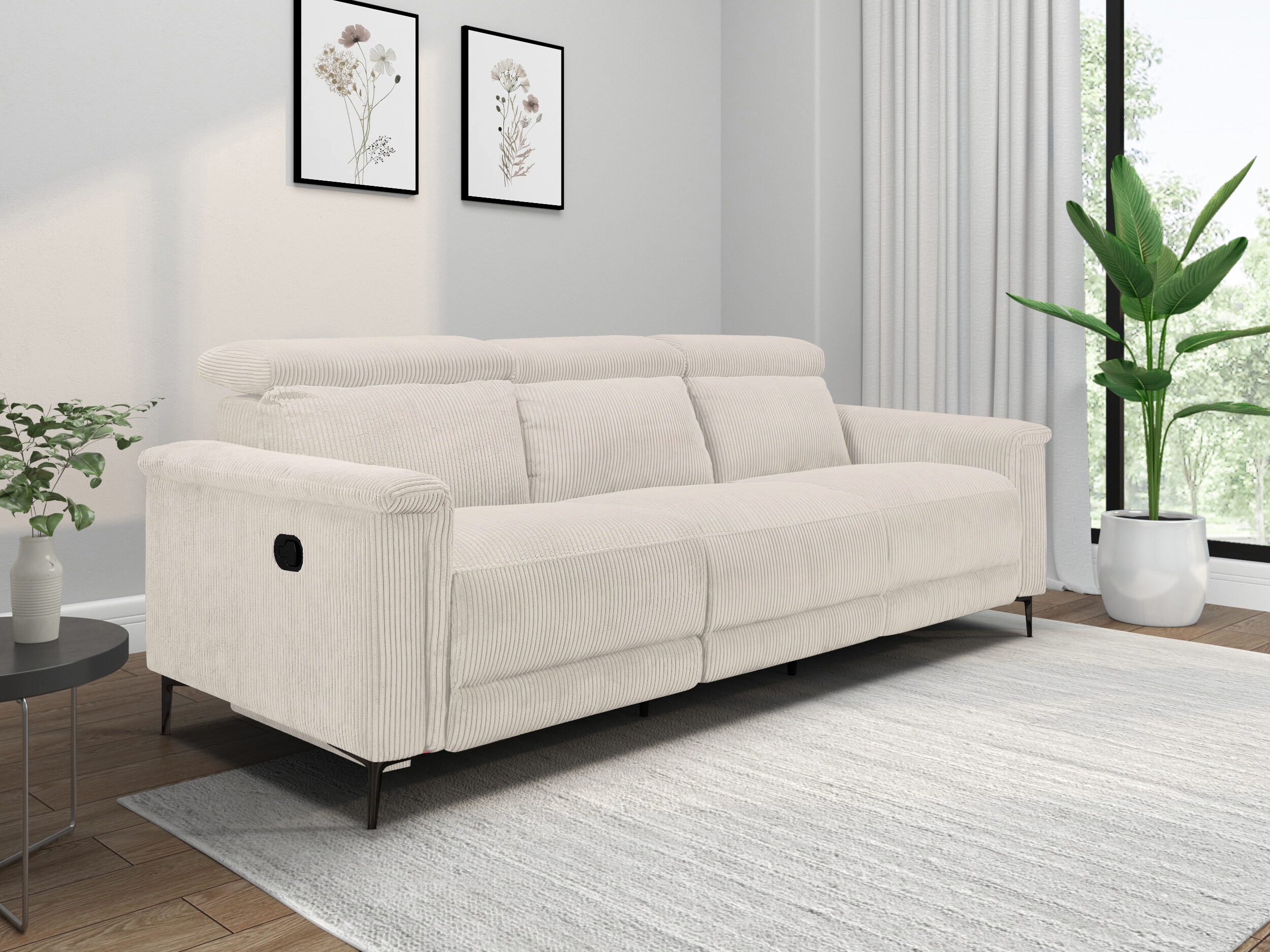 Canapea recliner Evamare 104 (Crem)