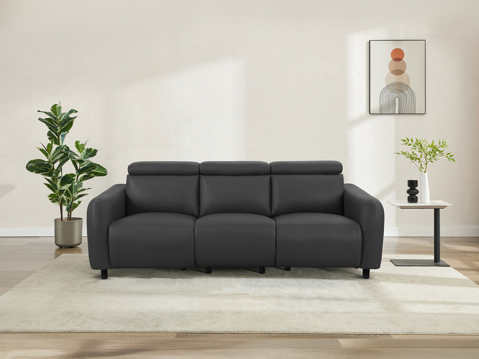 Canapea recliner Revbena 102 (Gri)