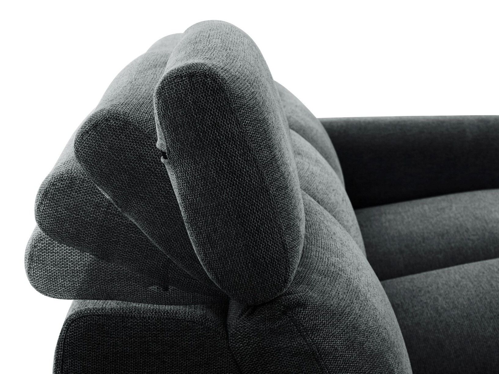 Colțar cu recliner Denton 1509 (Gri inchis)