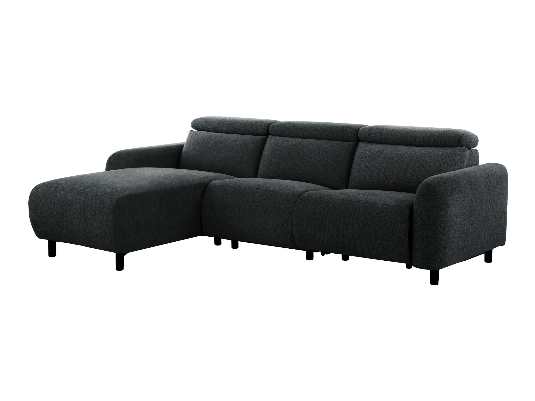 Colțar cu recliner Revbena 107 (Antracit)