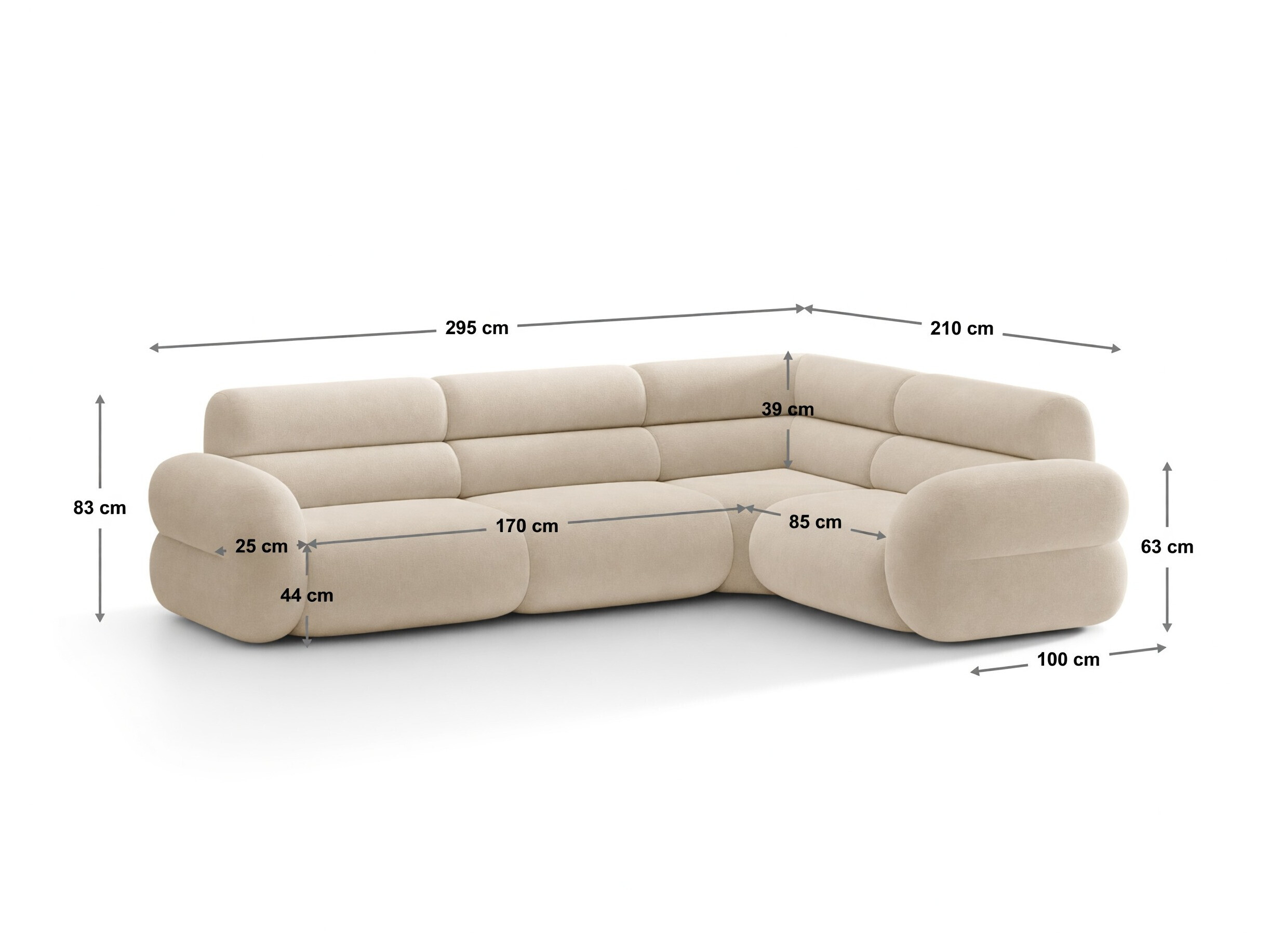 Colțar modular Cirbeno 100 (Golden 21)