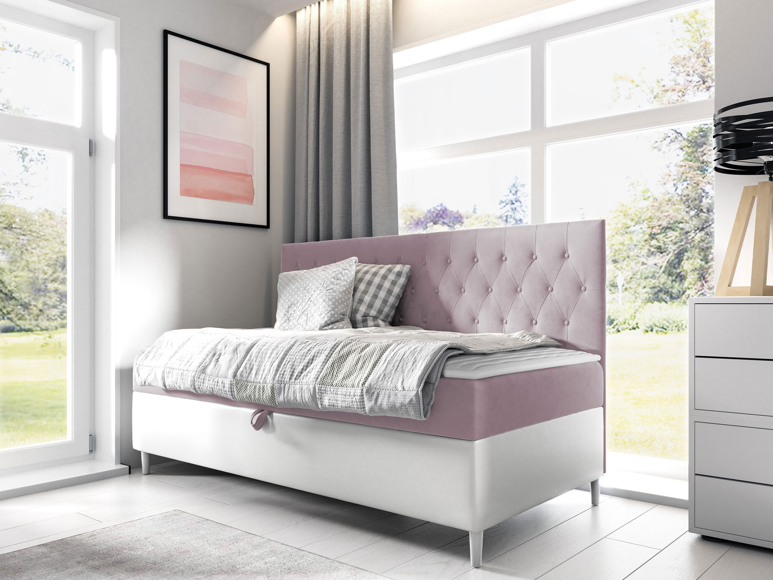 Pat boxspring Lucus II (Soft 017 + Fresh 9)