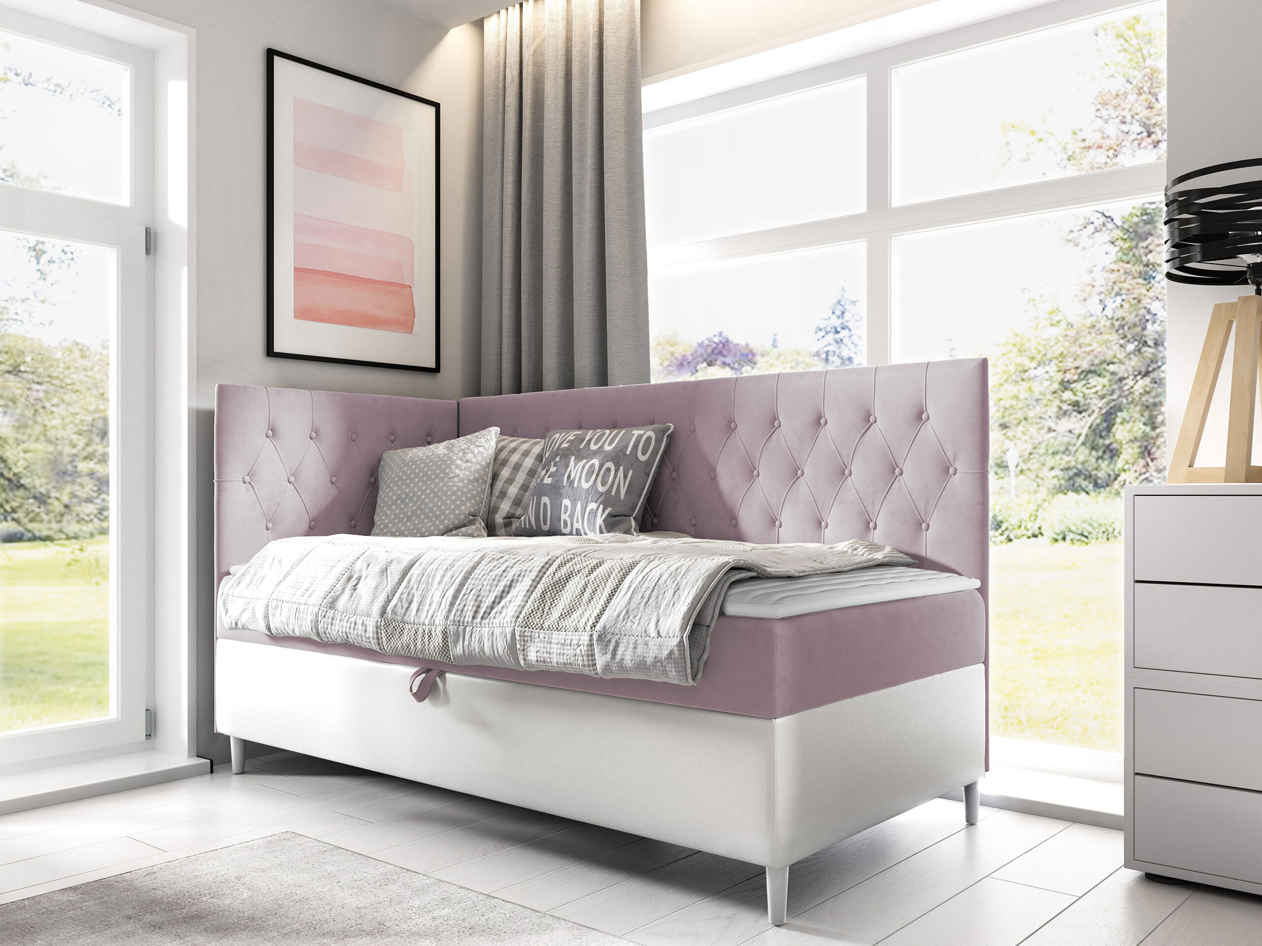 Pat boxspring Lucus III (Soft 017 + Fresh 9)