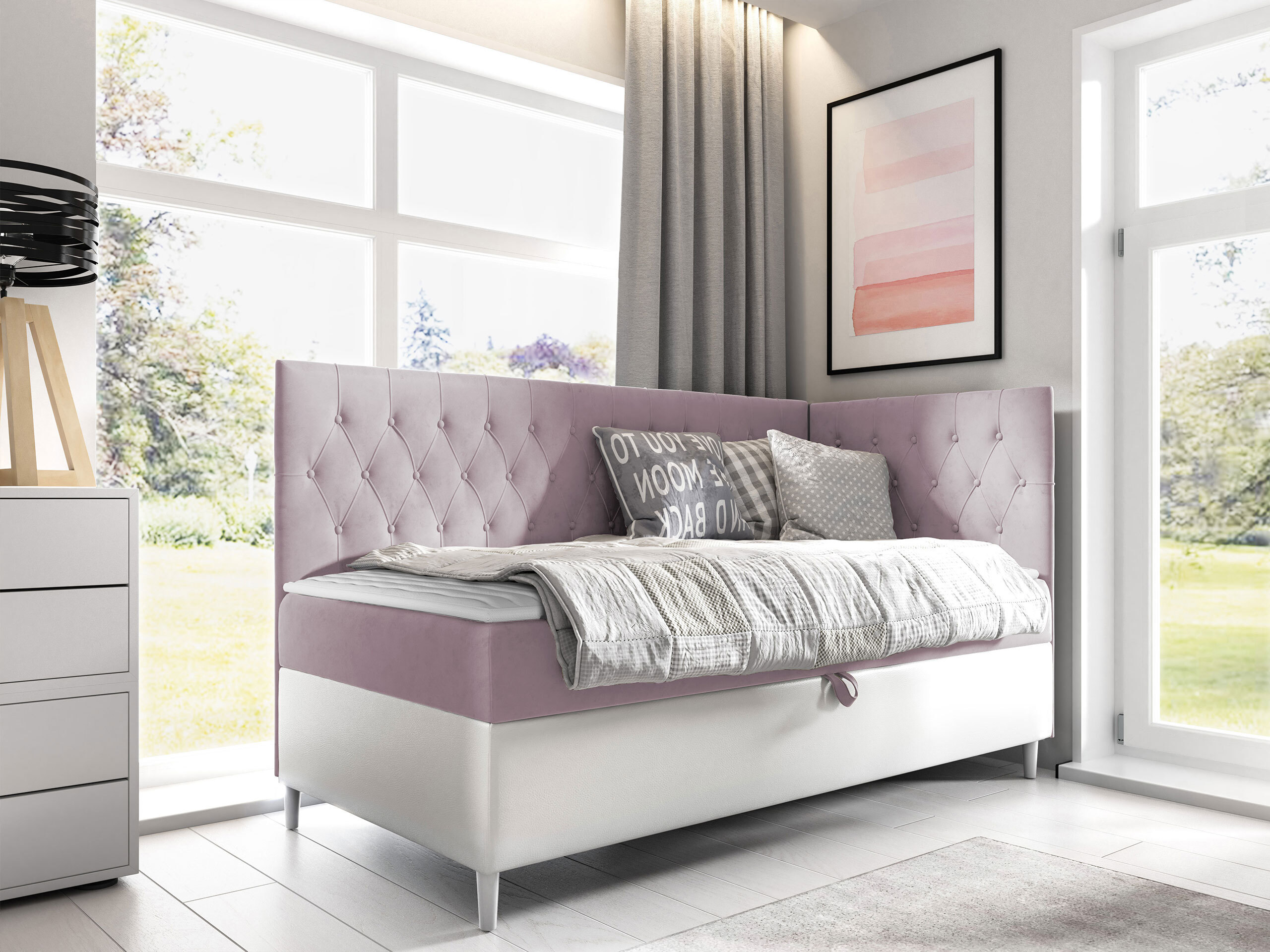 Pat boxspring Lucus III (Soft 017 + Fresh 9)