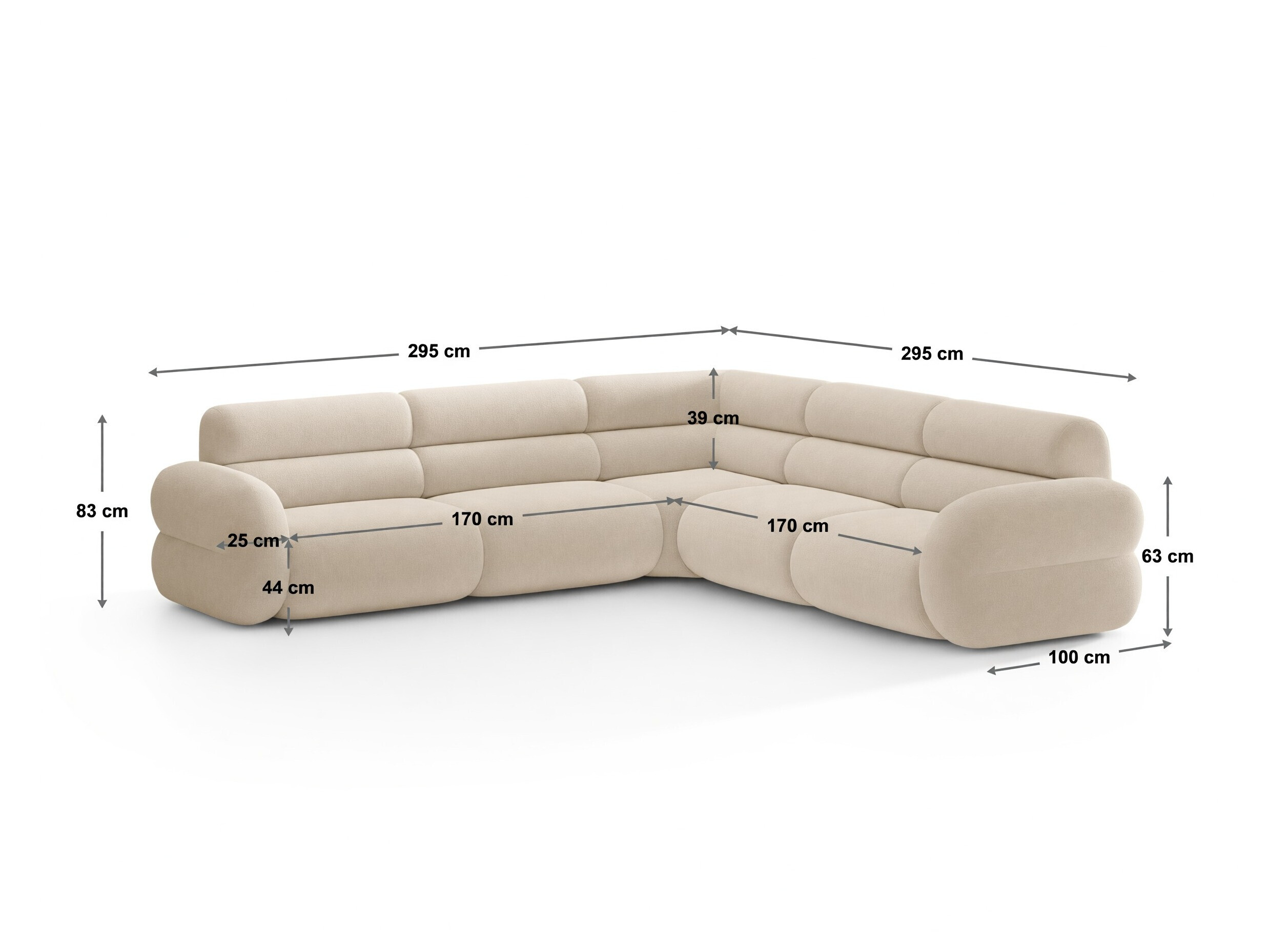Colțar modular Cirbeno 102 (Auriu 68)