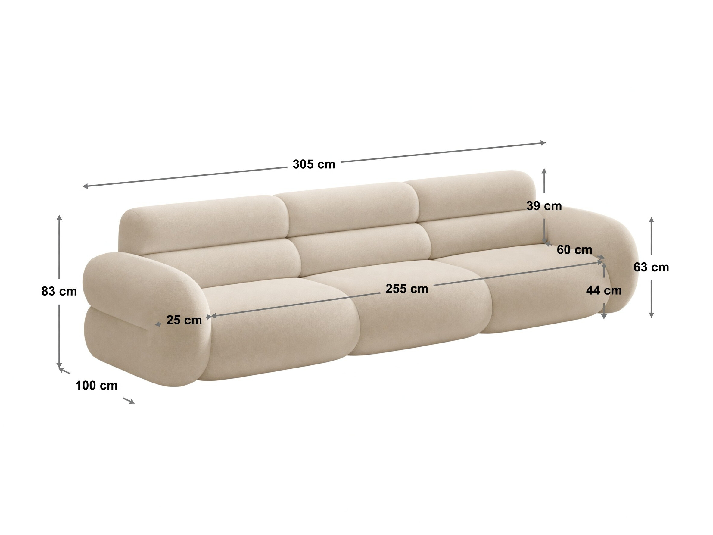 Canapea modulară Cirbeno 103 (Silencio 10)