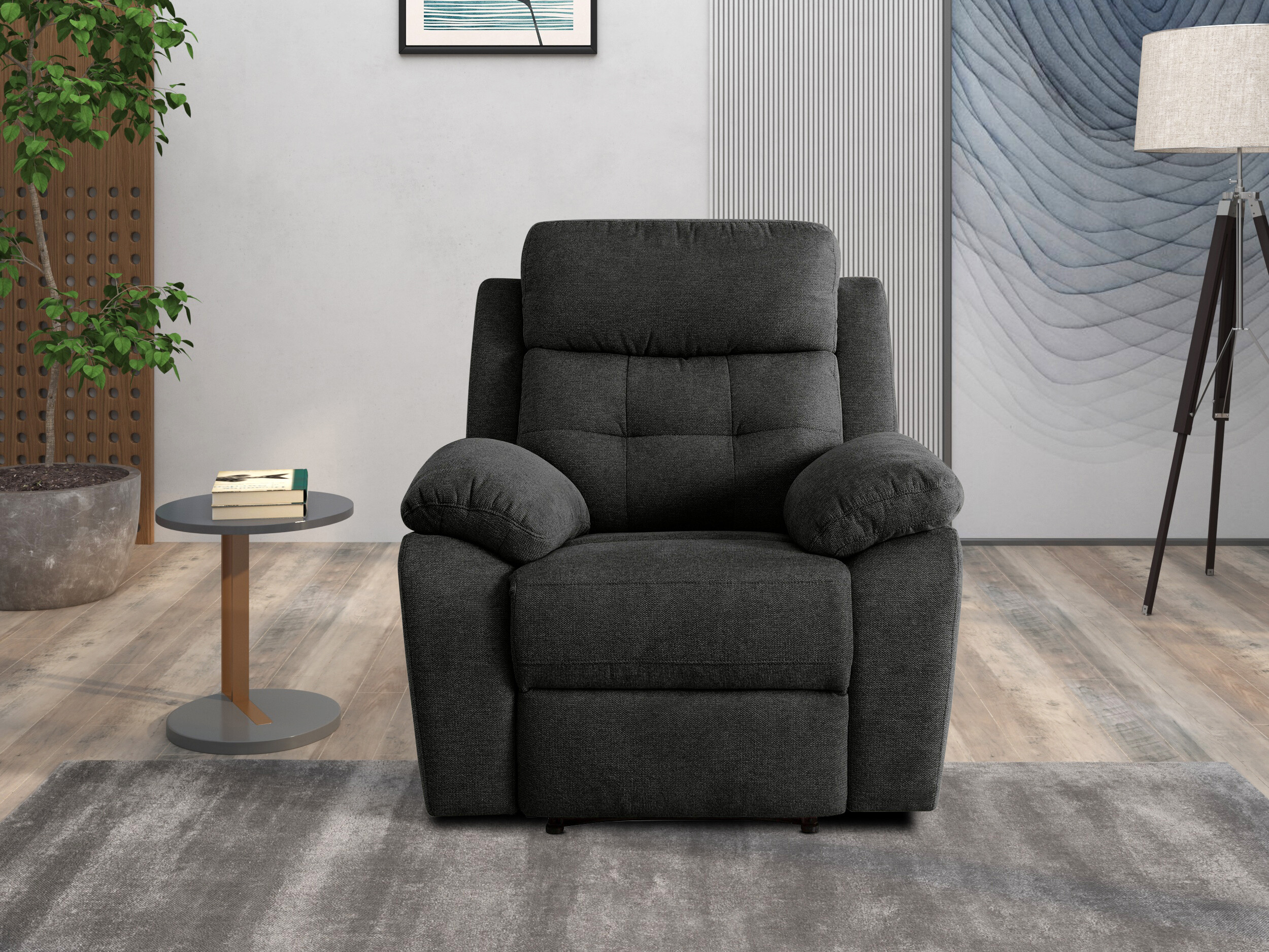Fotoliu recliner Denton 1572 (Antracit)