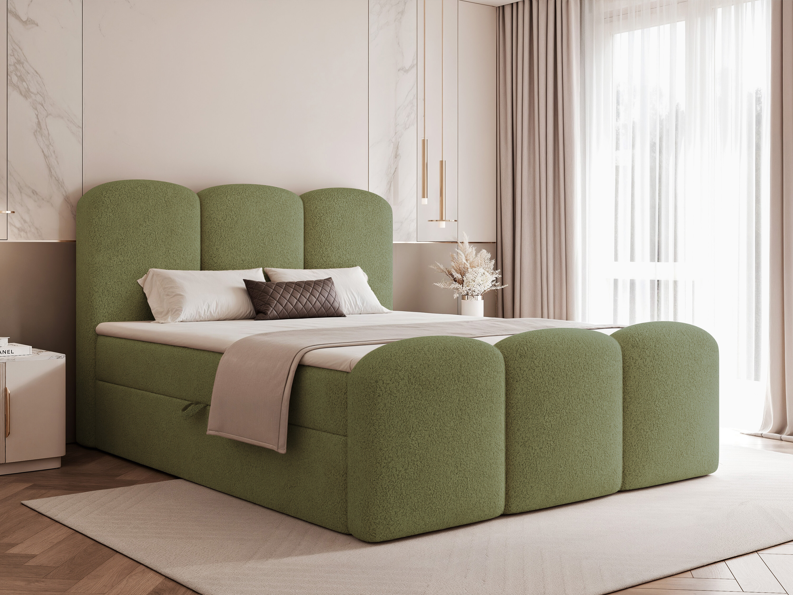Pat boxspring Hesperia 131 (Monte 35)