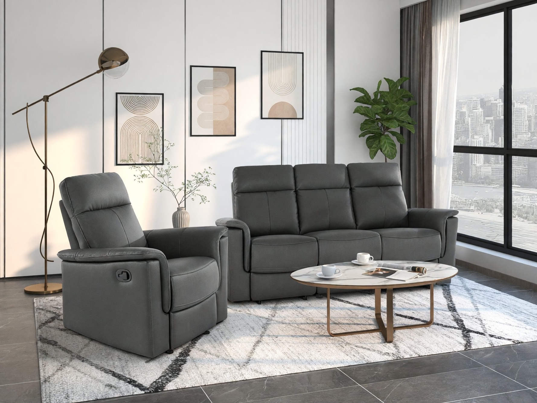 Canapea recliner Fivmelu 105