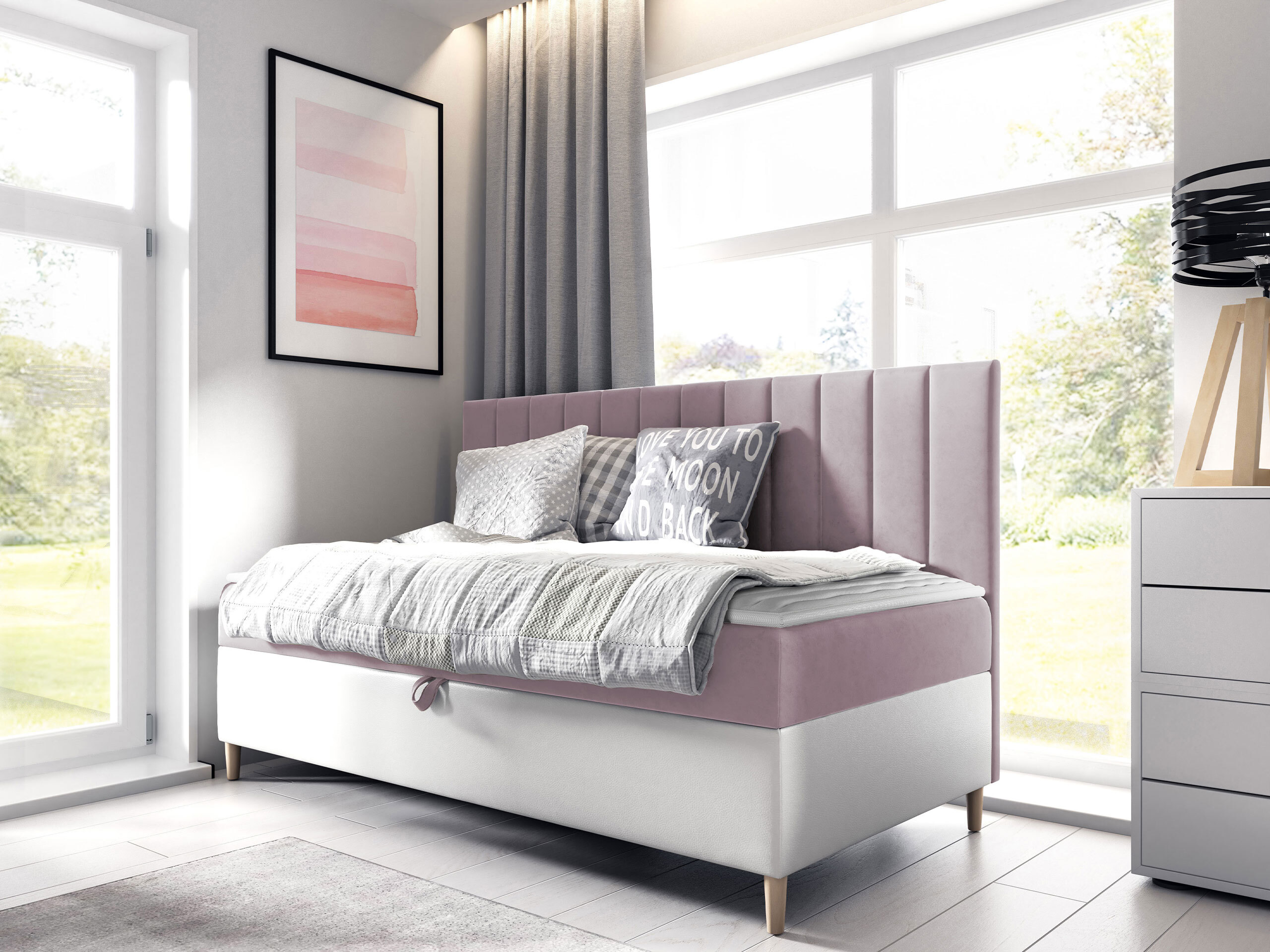 Pat boxspring Lucus I (Soft 017 + Fresh 9)