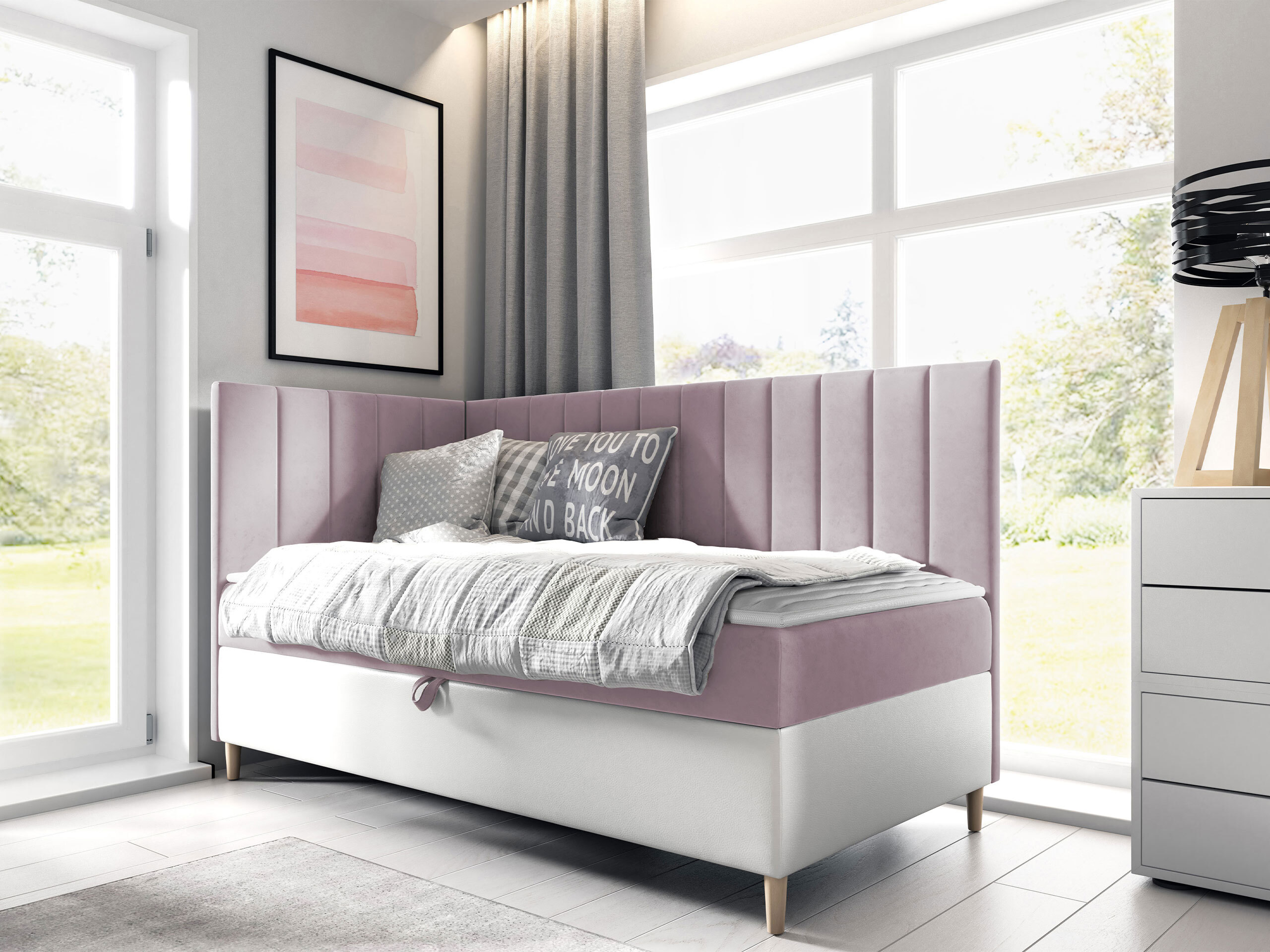 Pat boxspring Lucus (Soft 017 + Fresh 9)