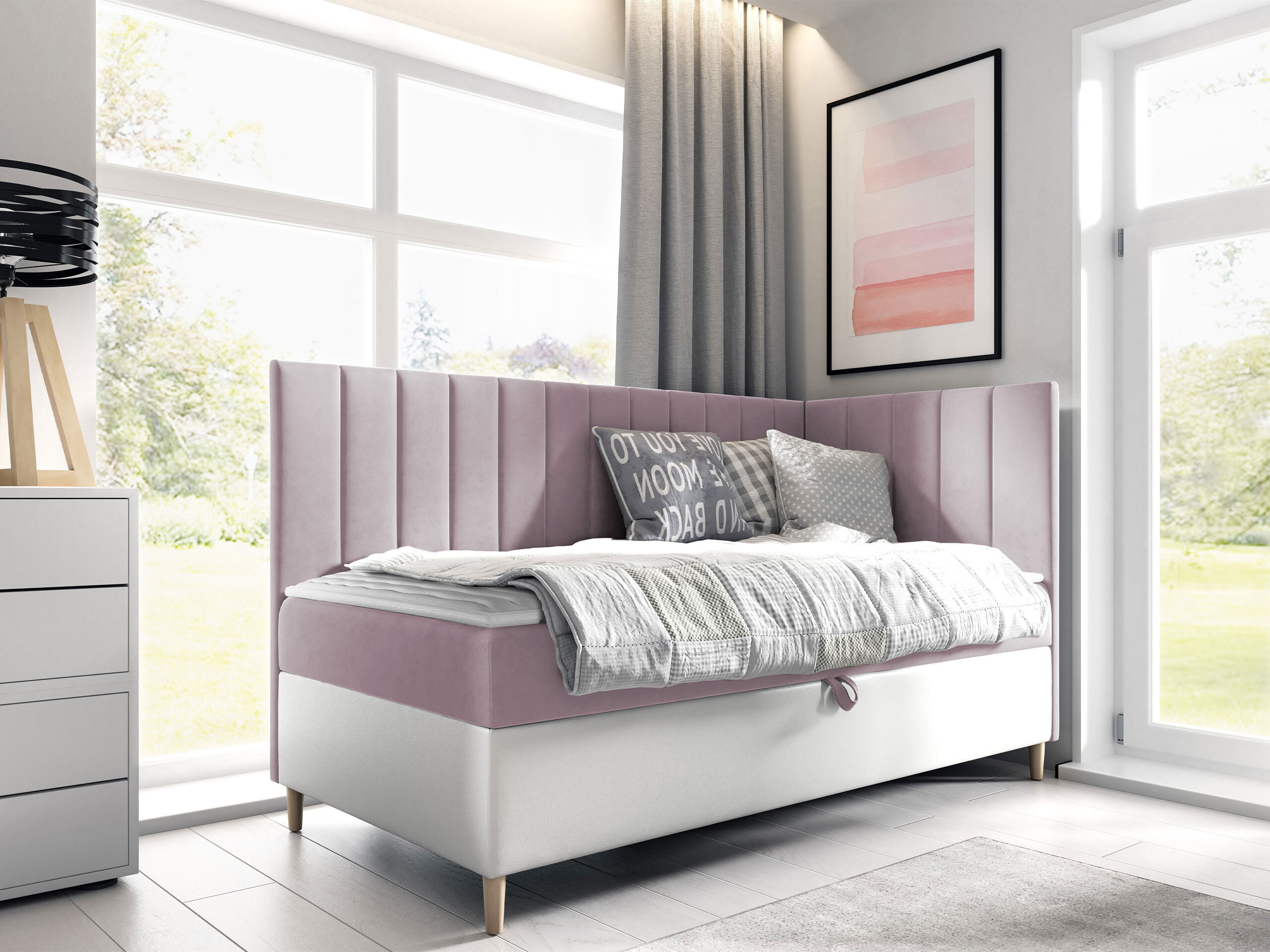 Pat boxspring Lucus (Soft 017 + Fresh 9)