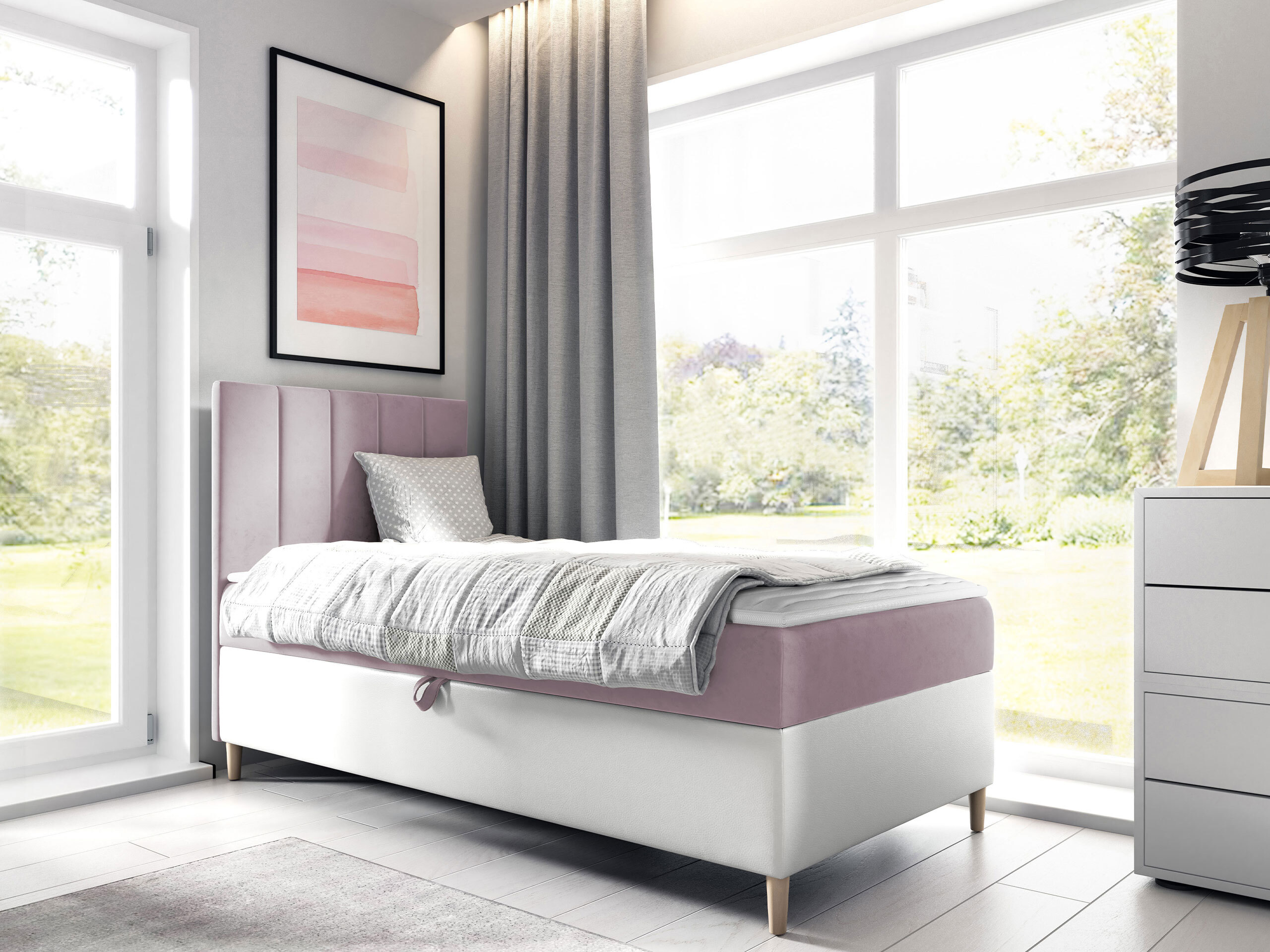Pat boxspring Lucus VI (Soft 017 + Fresh 9)