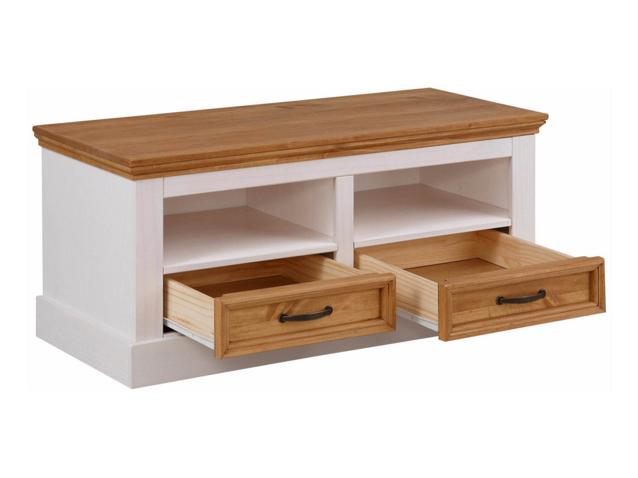 Dulap pantofi Tolelio 128 (Alb + Pin)