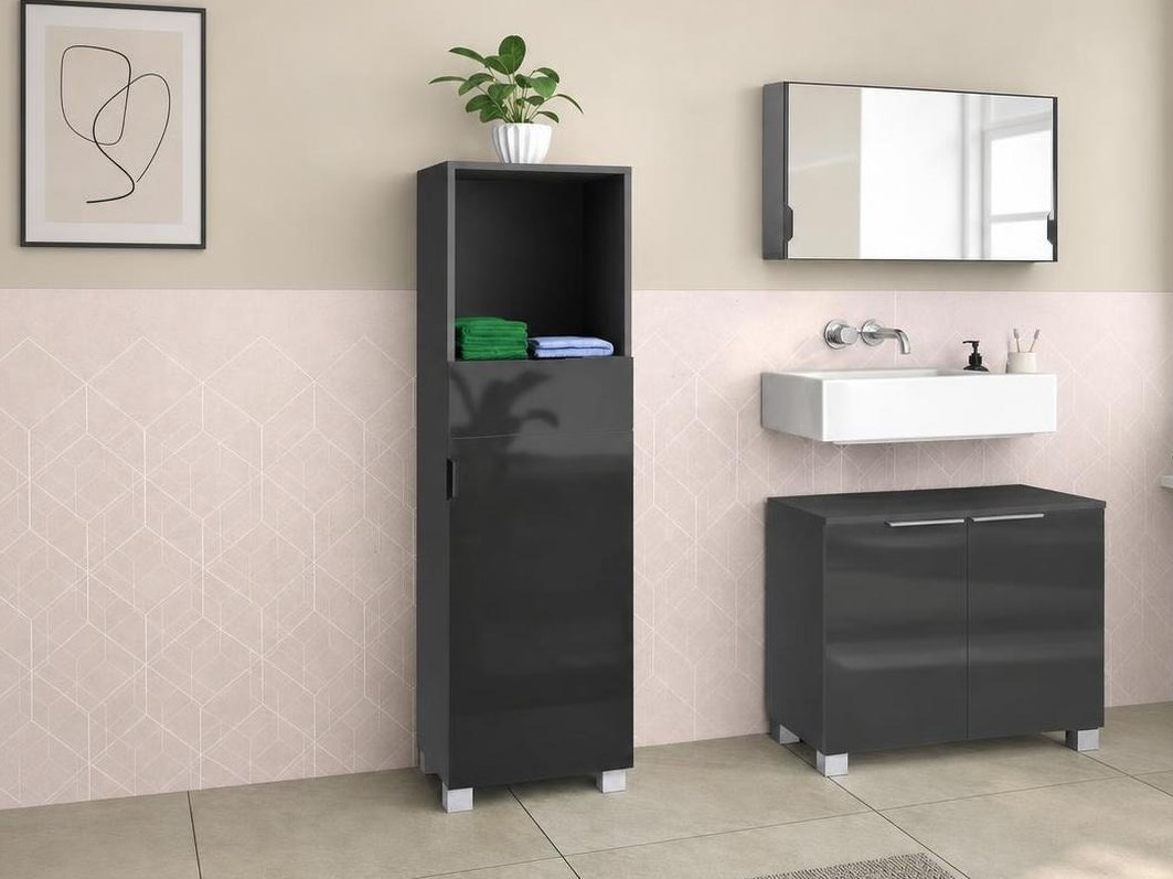 Cabinet de baie neancorat Tivcore 103 (Gri)