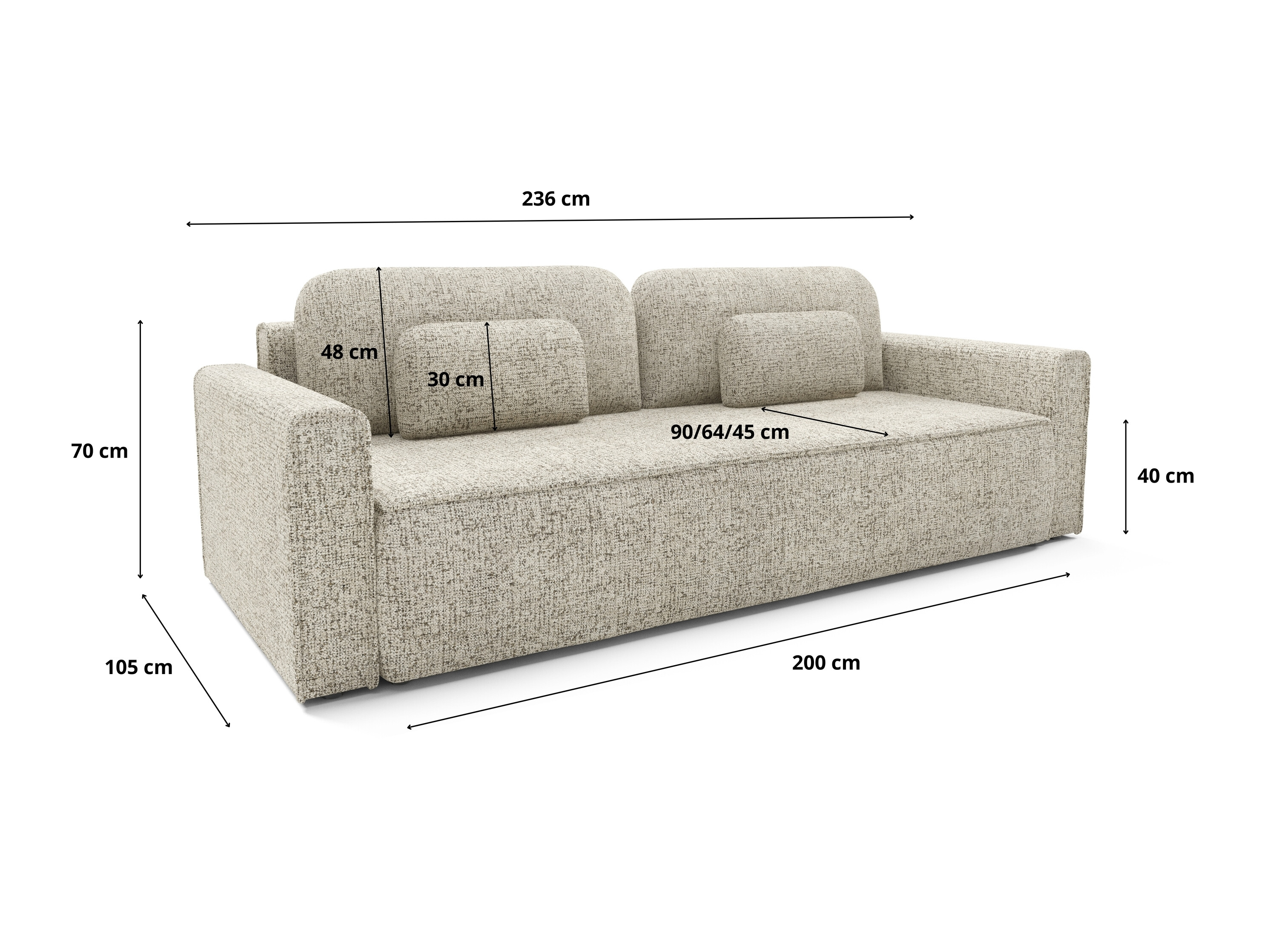 Canapea extensibilă Franklin 222 (Bella 10)