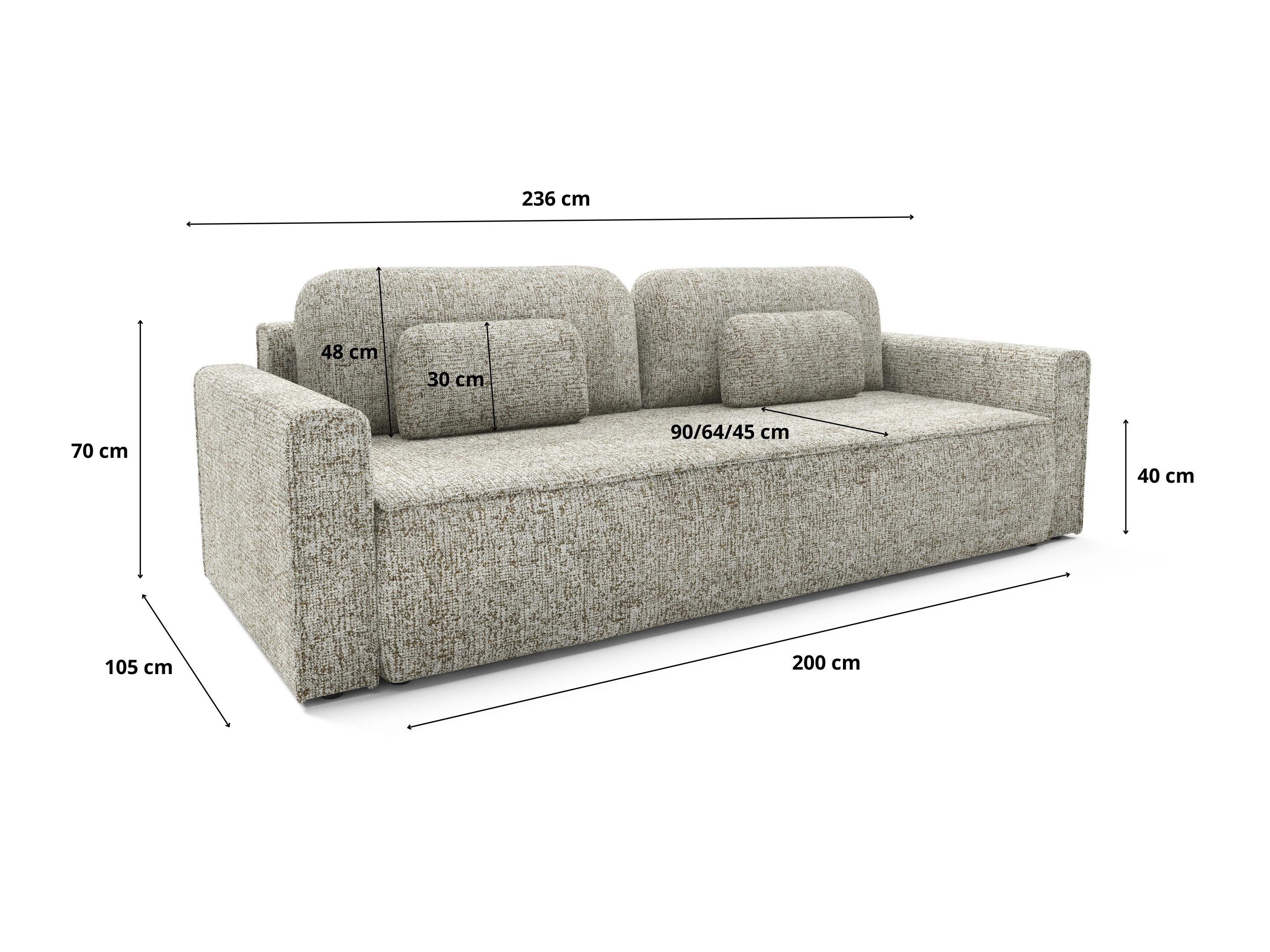 Canapea extensibilă Franklin 222 (Bella 15)