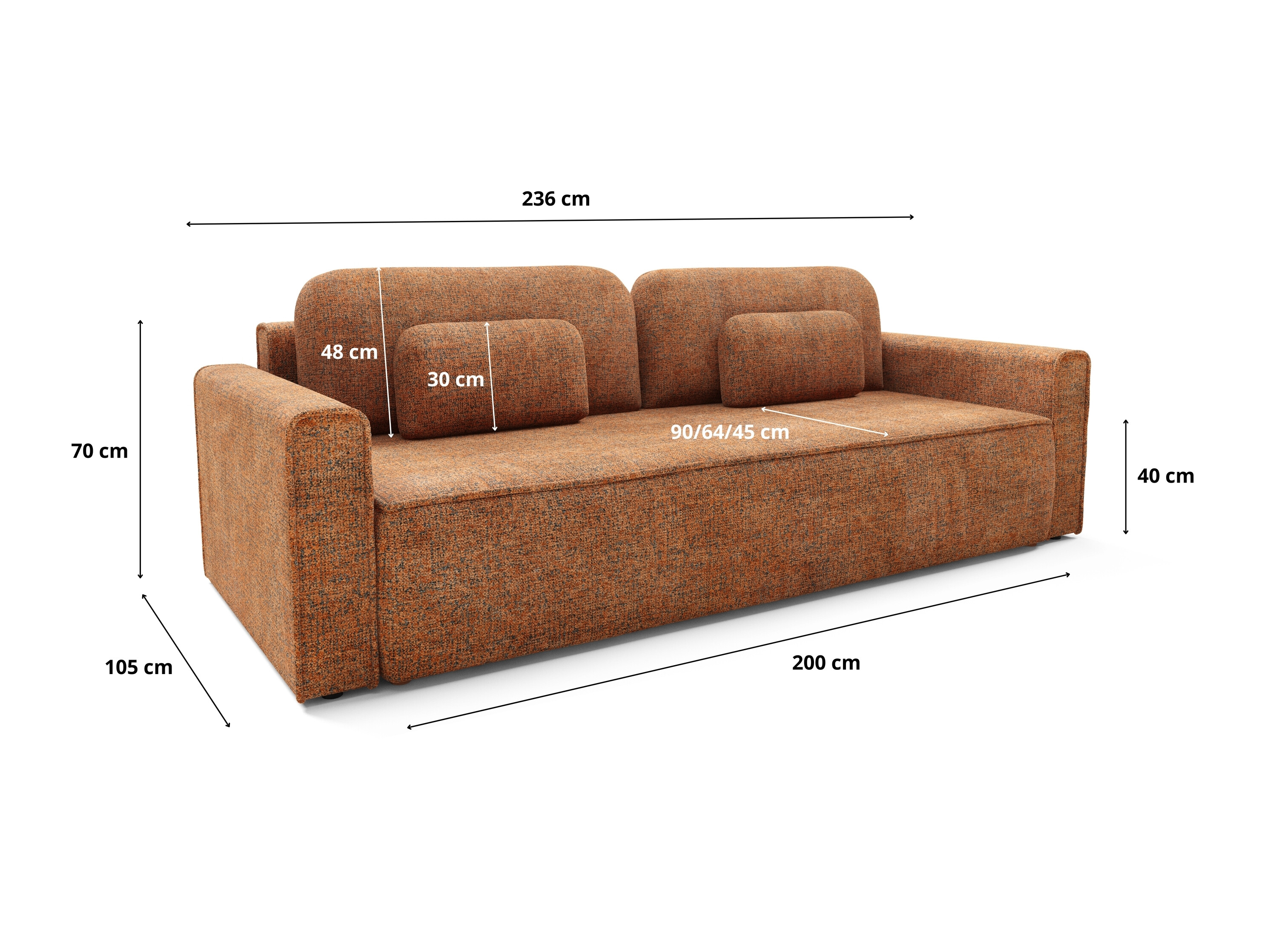 Canapea extensibilă Franklin 222 (Bella 40)