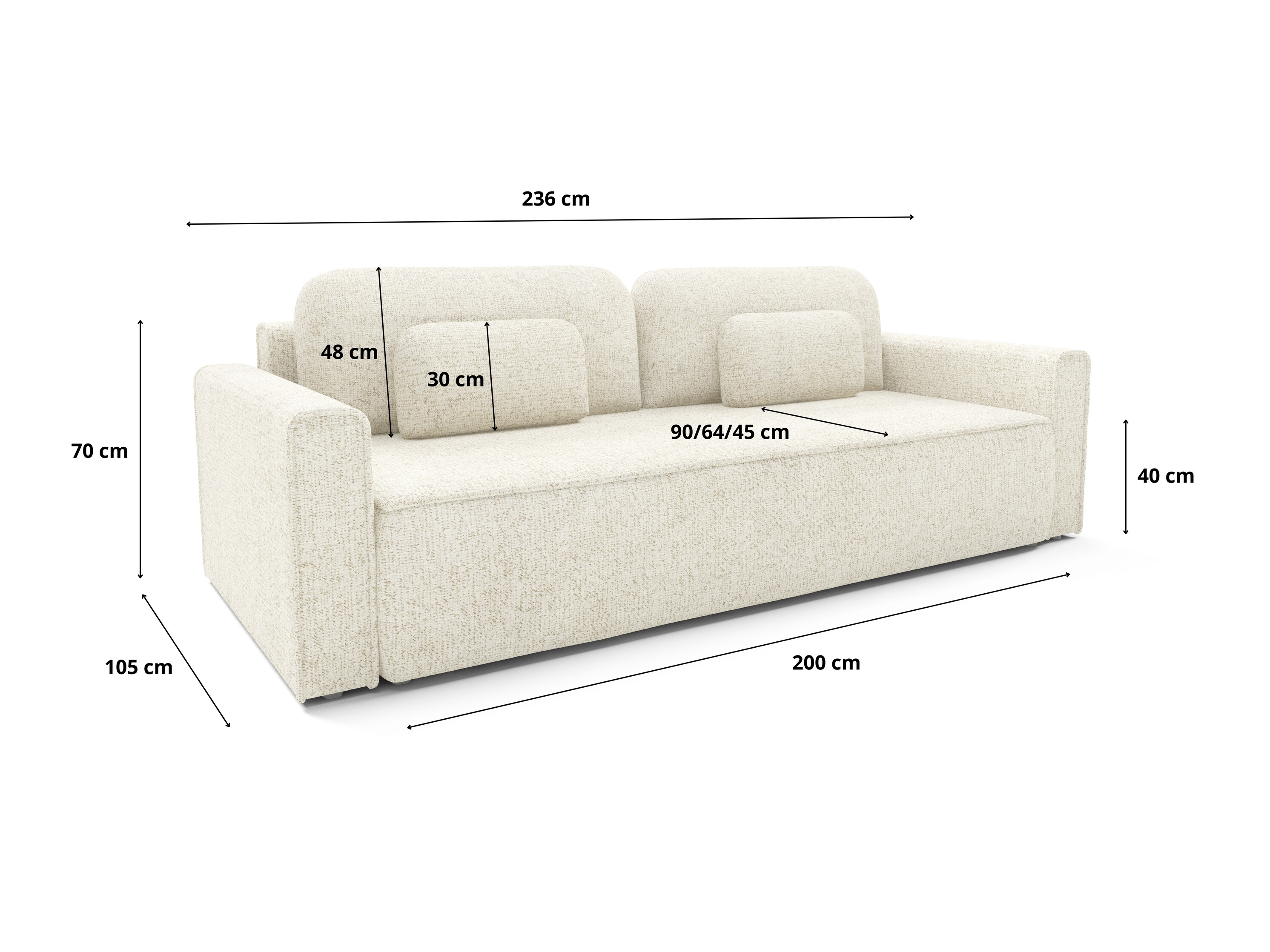 Canapea extensibilă Franklin 222 (Bella 5)