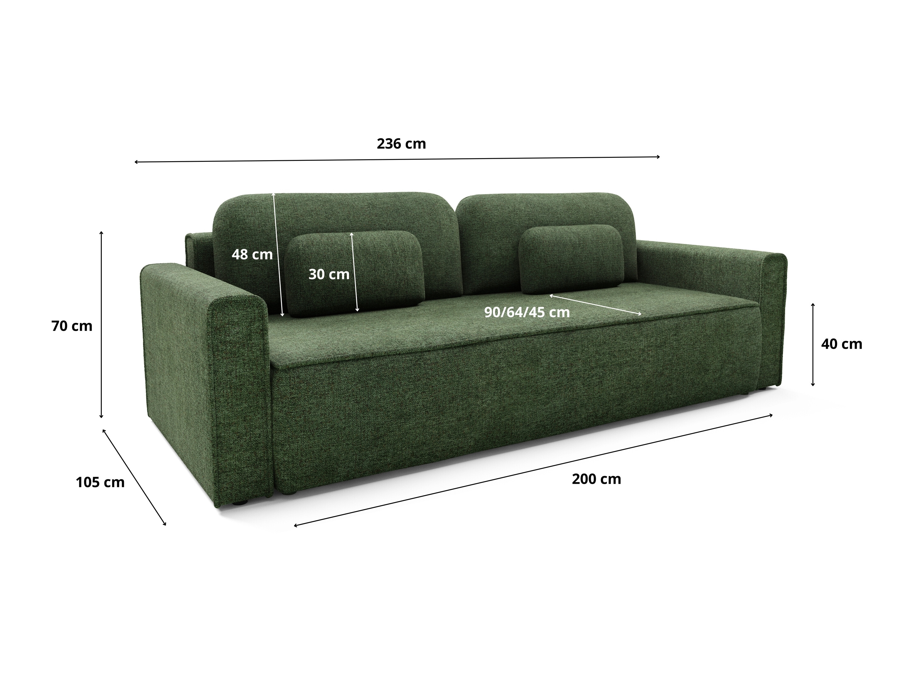 Canapea extensibilă Franklin 222 (Bella 80)