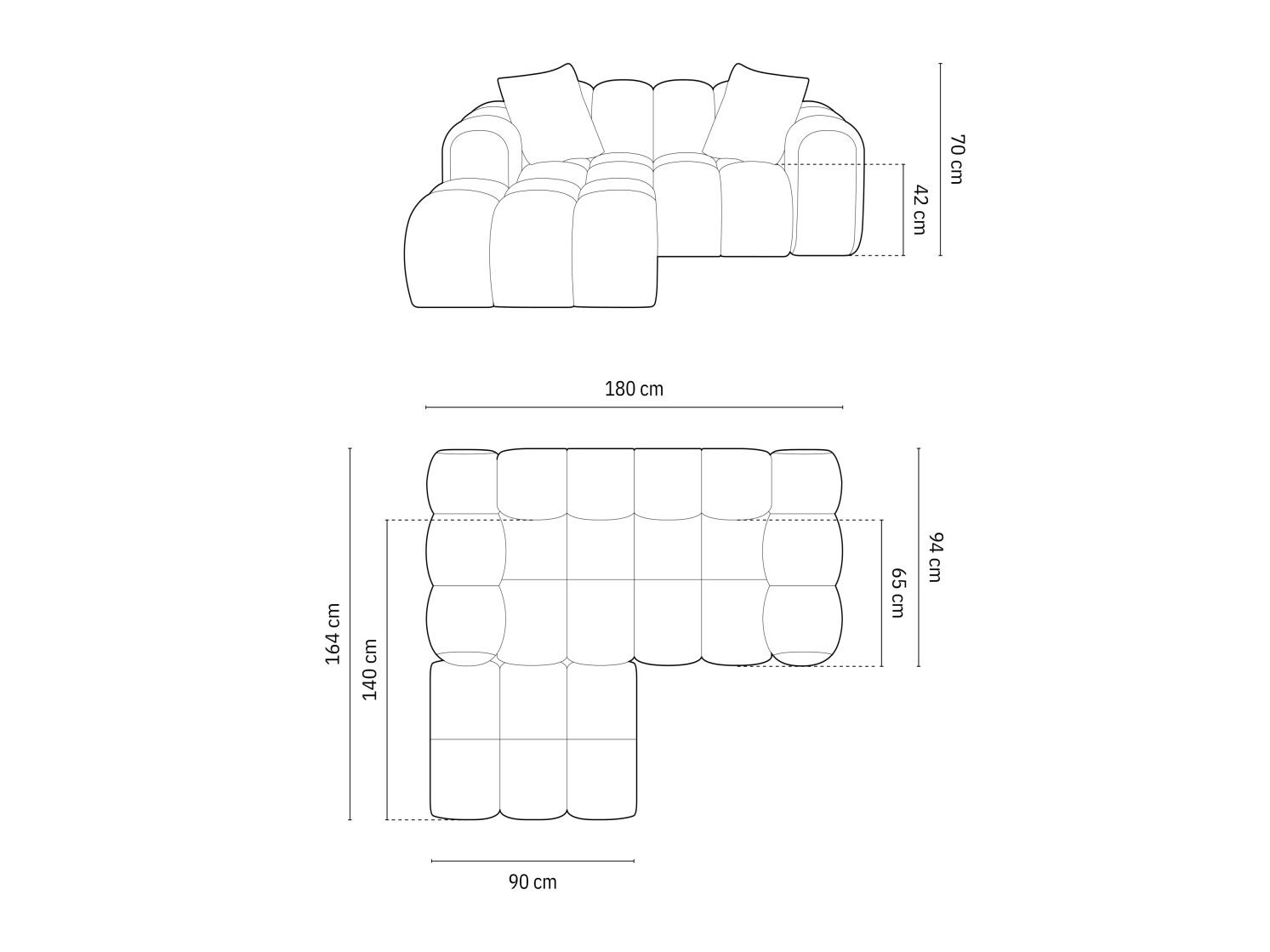 Set mobilier tapițat Mondelo 105 (Bluvel 30)