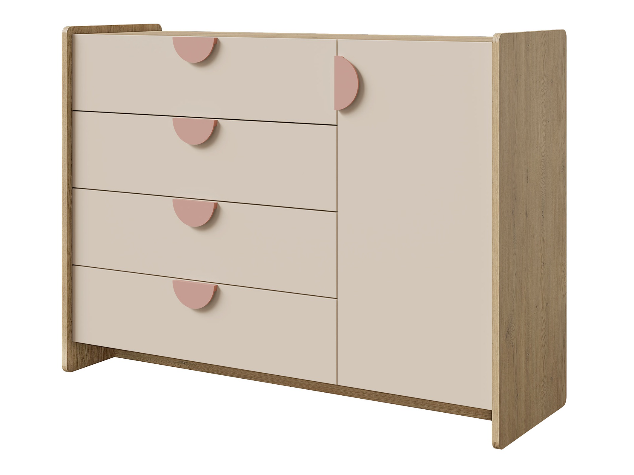 Comodă Fivelbi 108 (Roze)