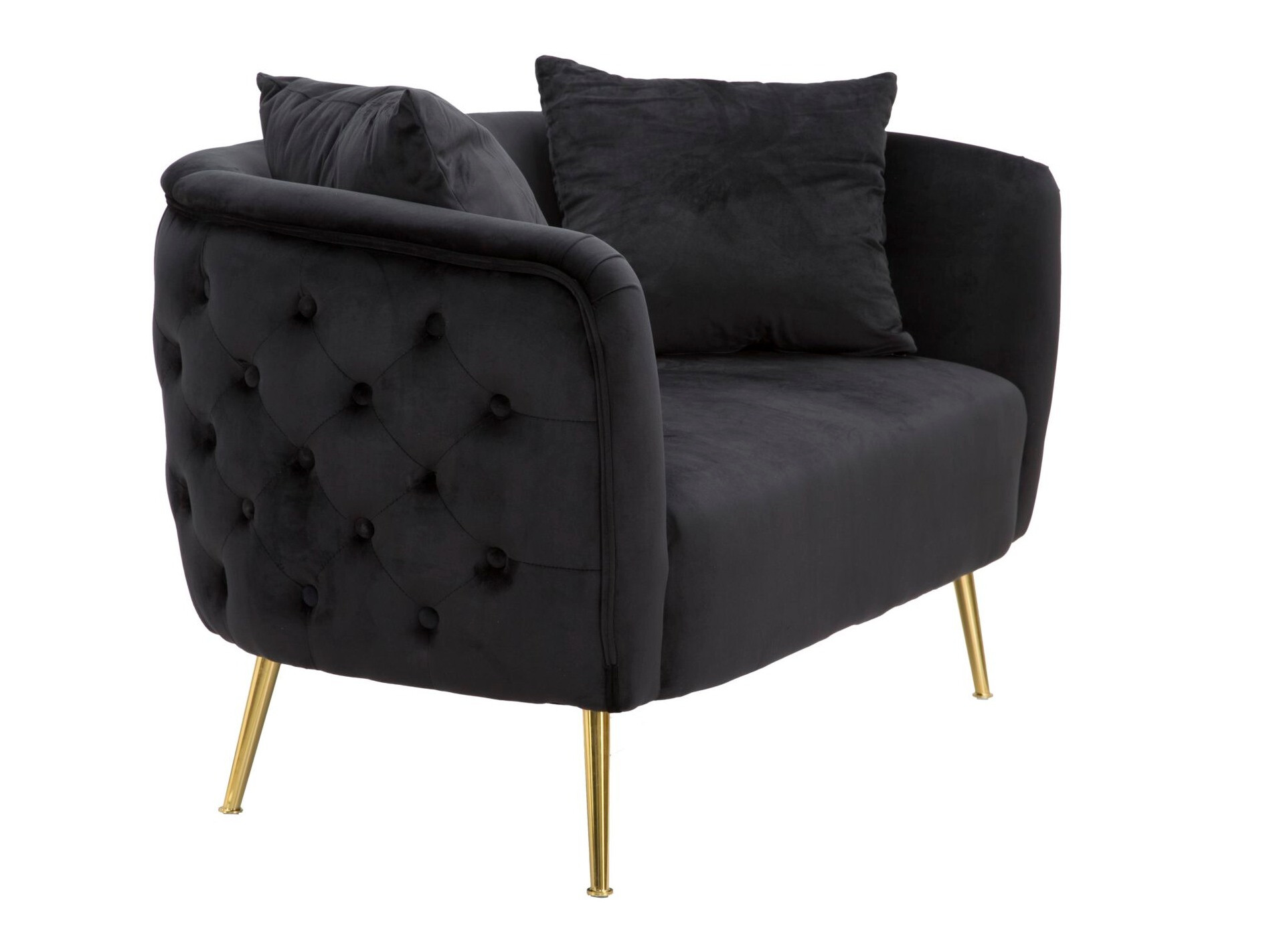 Canapea chesterfield Farmington 162 (Negru)