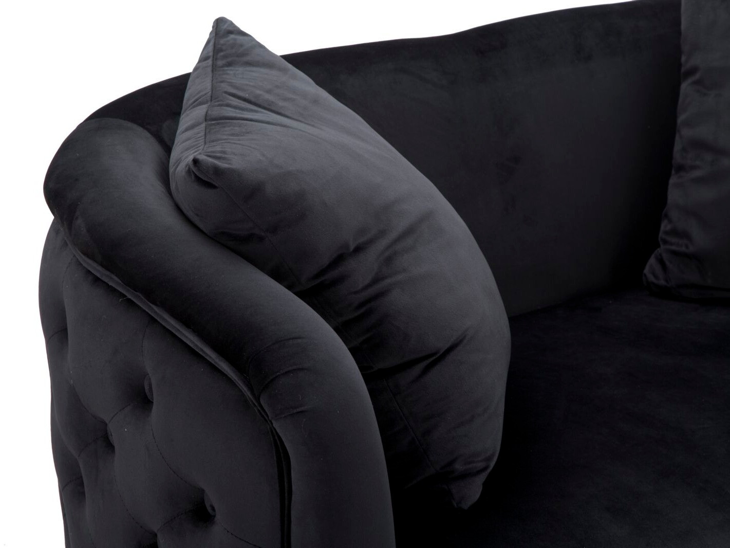 Canapea chesterfield Farmington 162 (Negru)