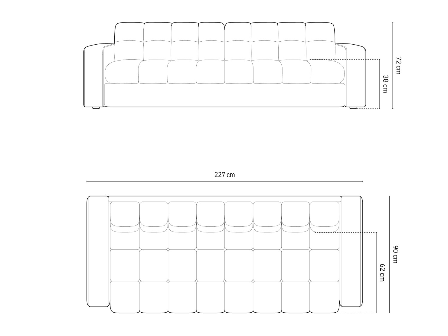 Canapea Vesmele 102 (Bluvel 13)