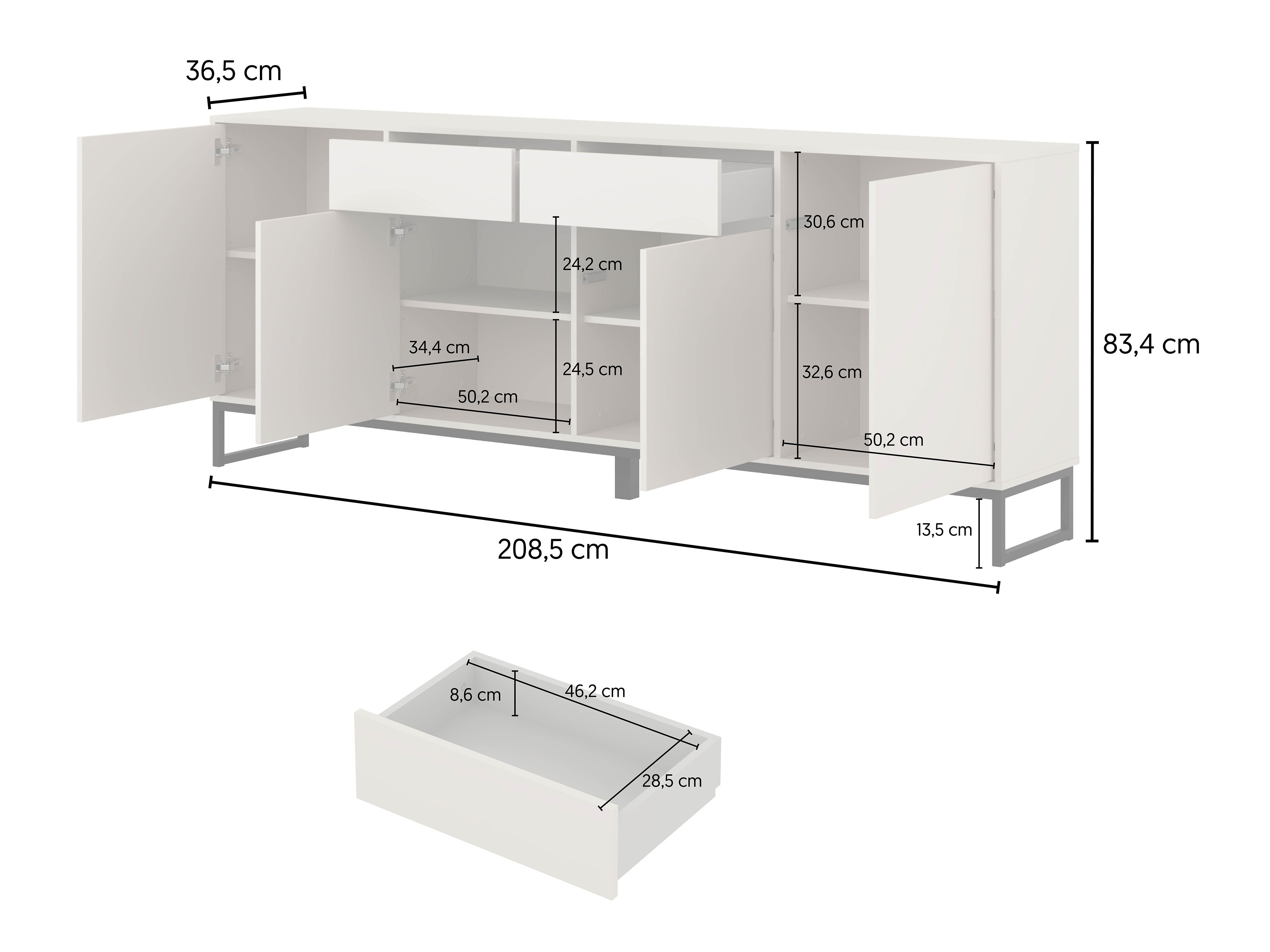 Comodă Maravio 104 (Stejar Wotan)