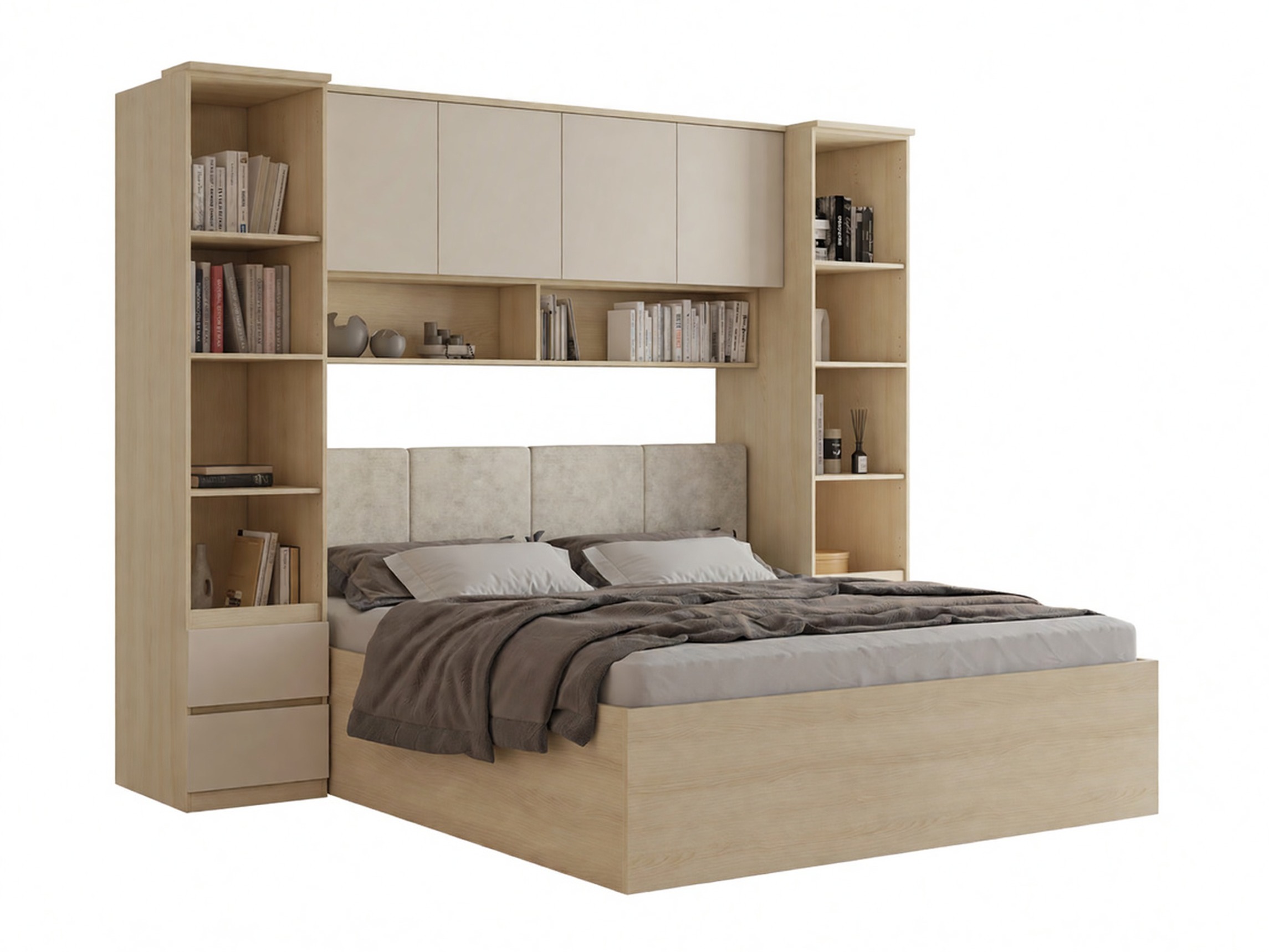 Set dormitor Nolcala 124 (Stejar + Bej)