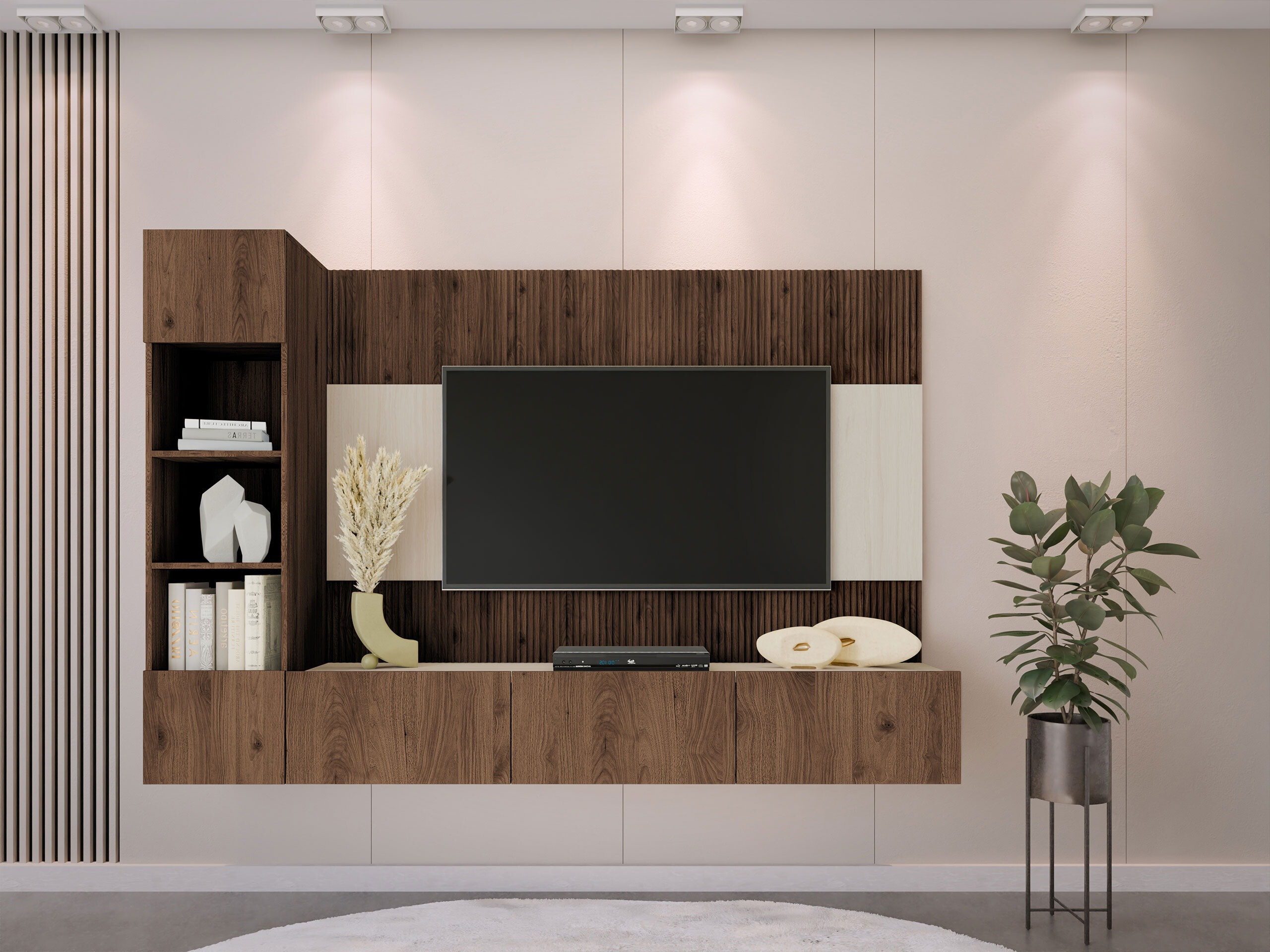 Set de living Comfivo Salix II (Nuc + Deschis traverine)