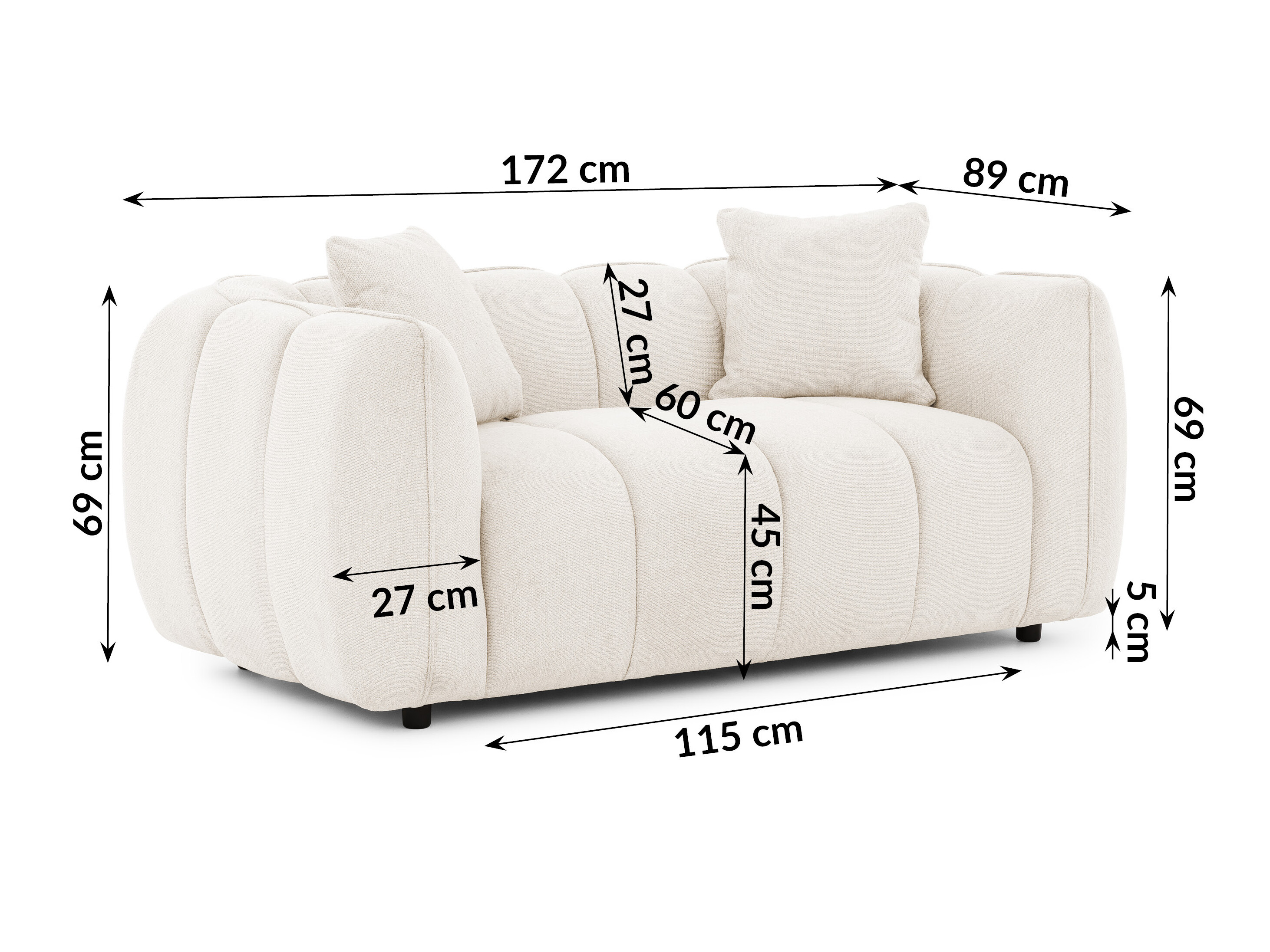 Set mobilier tapițat Rocklin 201 (Aragon 01)