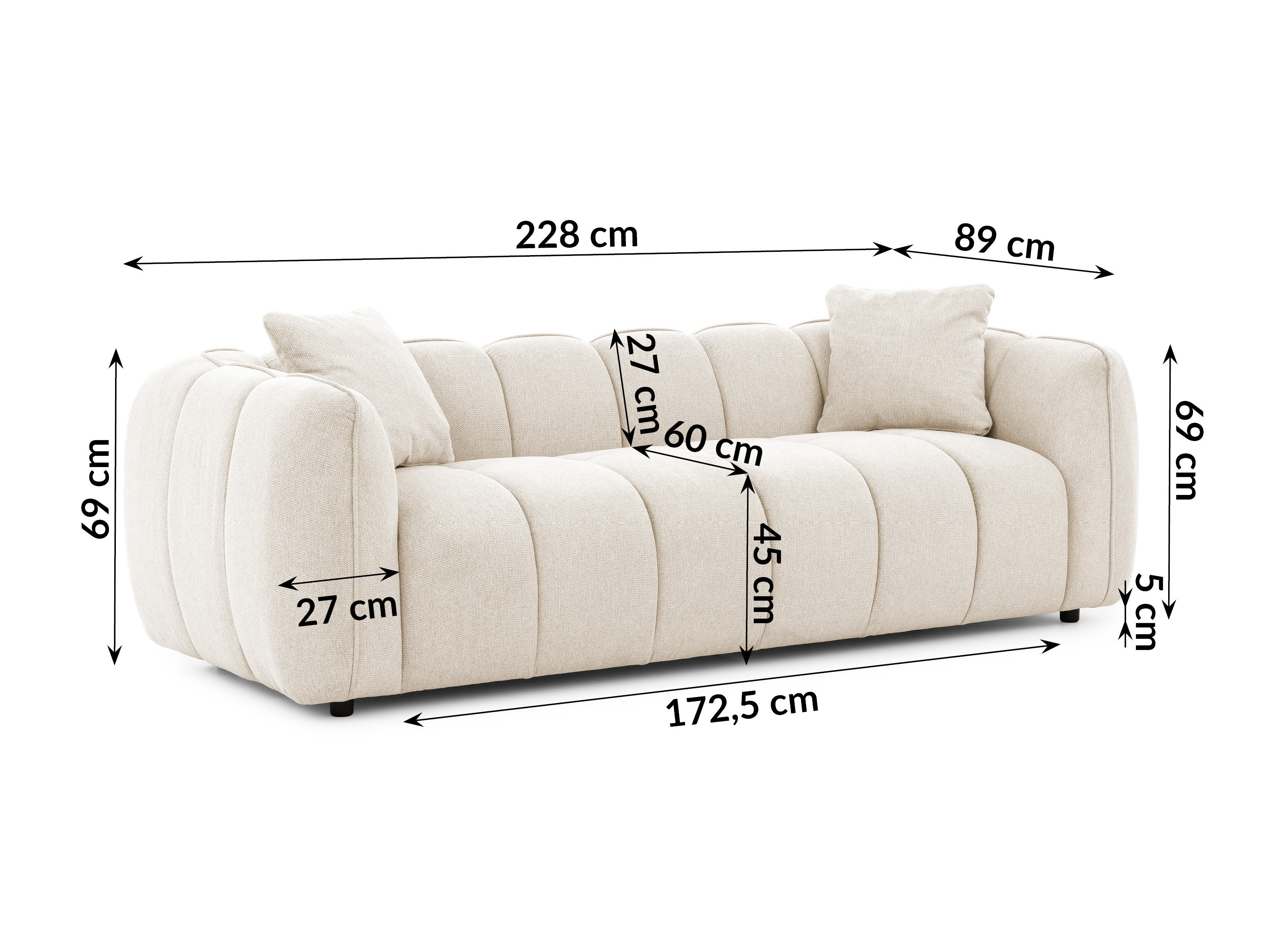 Set mobilier tapițat Rocklin 201 (Aragon 03)