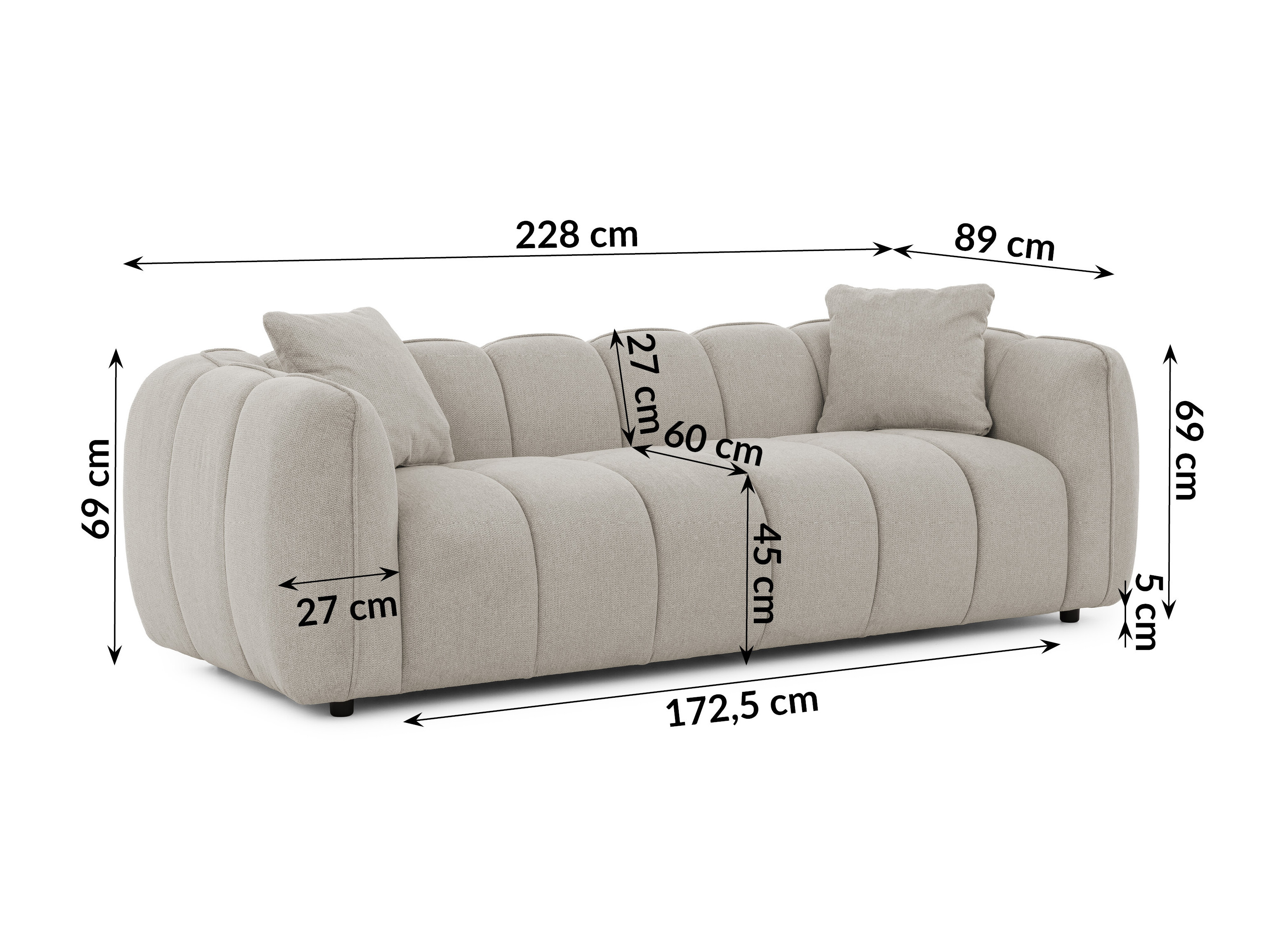 Set mobilier tapițat Rocklin 201 (Aragon 20)