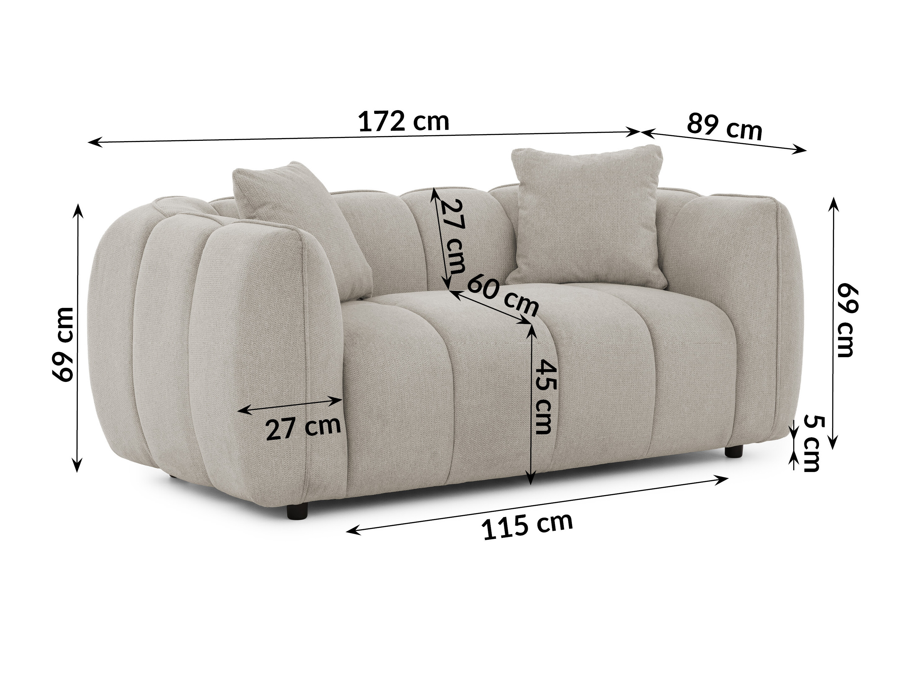 Set mobilier tapițat Rocklin 201 (Aragon 20)